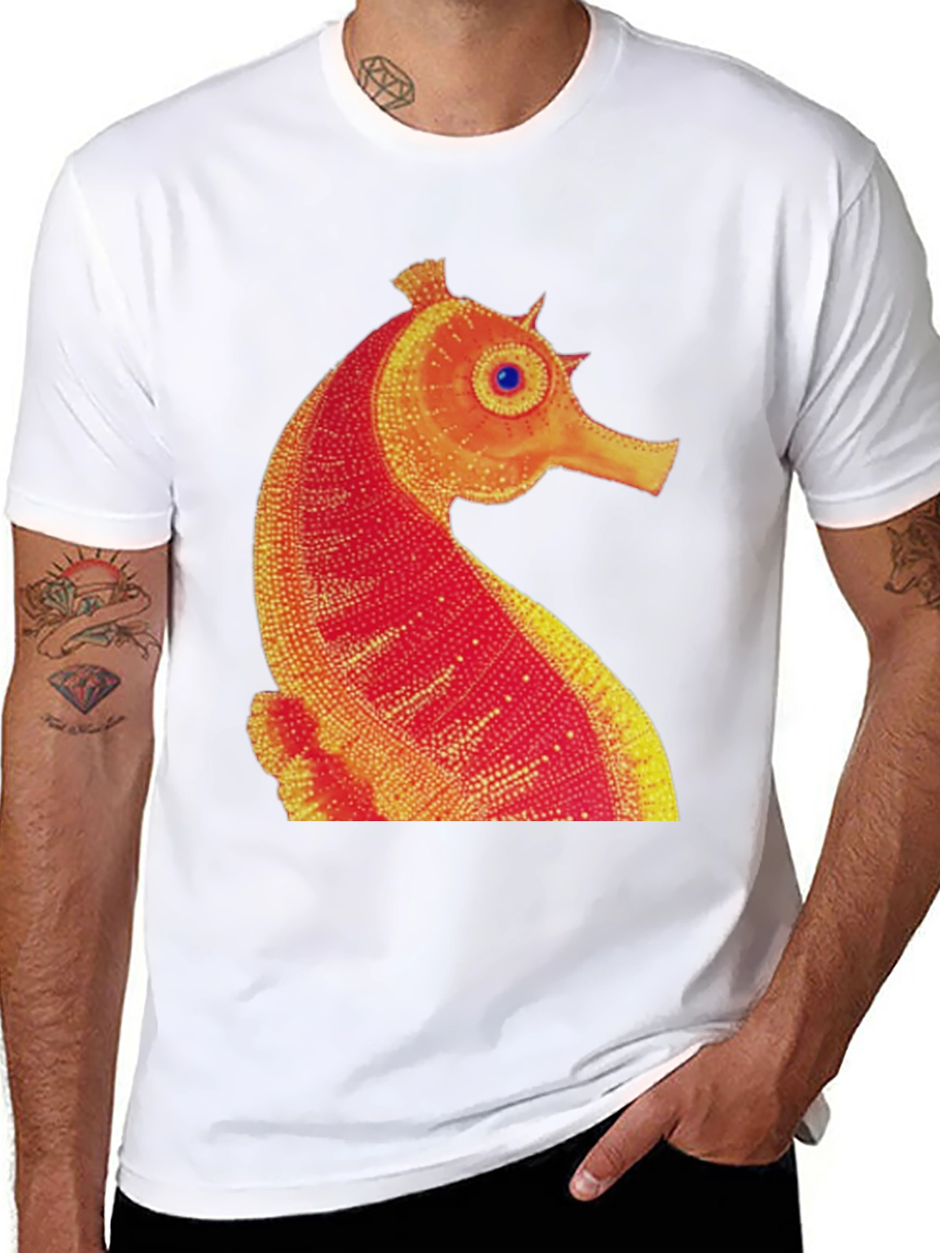 Seahorse Graphic Tee - Unique Design
