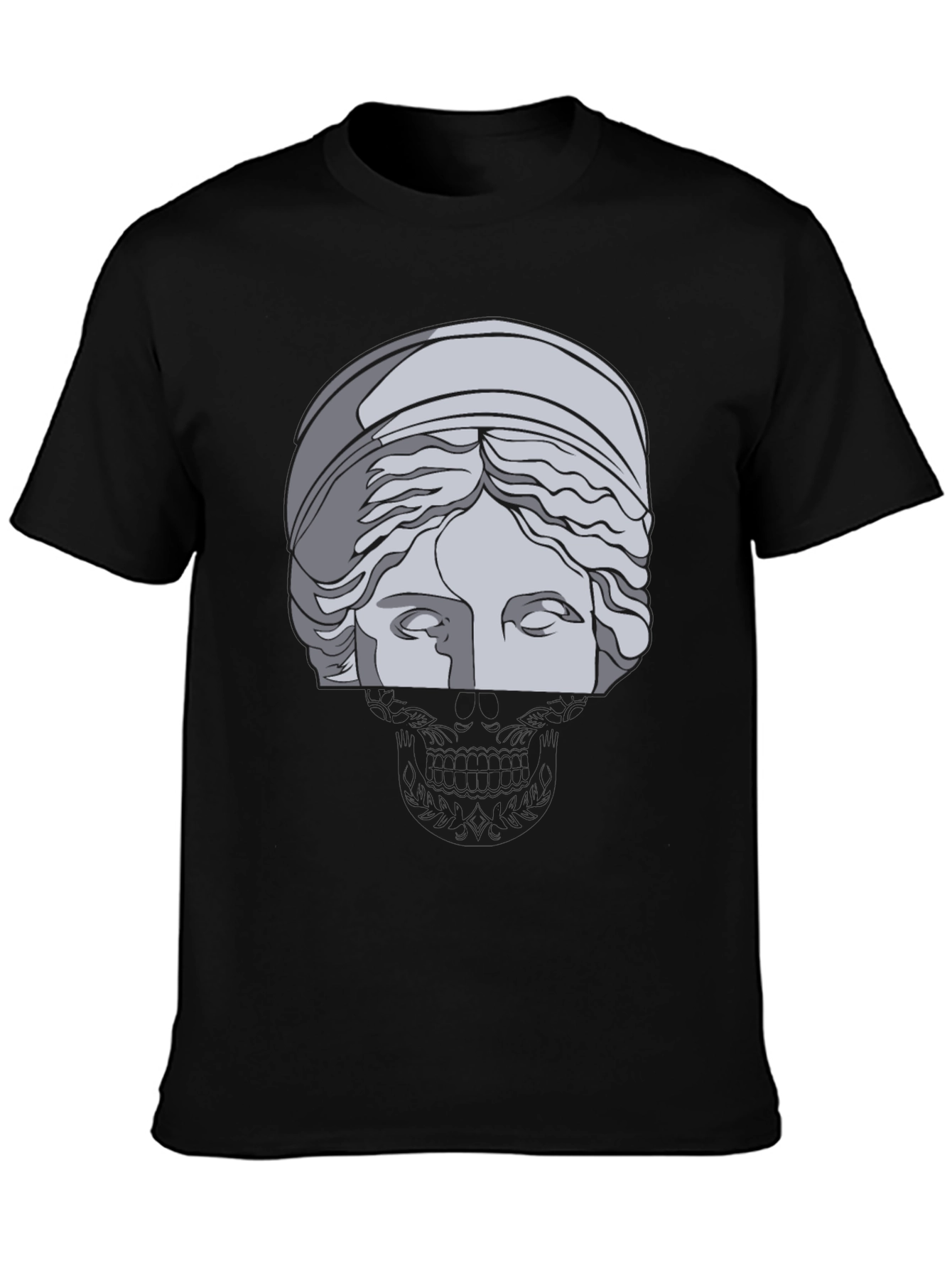 Statue Graphic Black T-Shirt