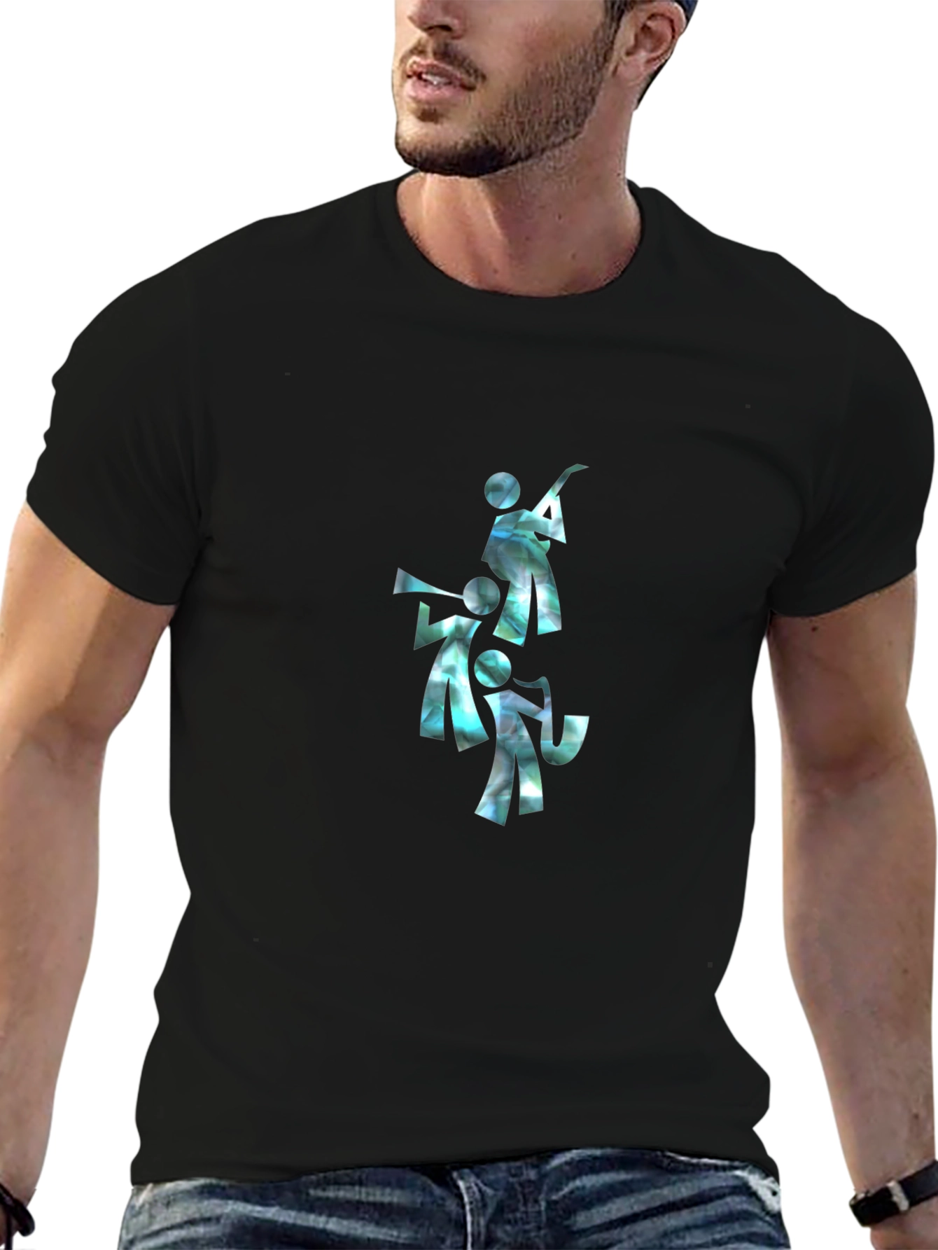 Musical Trio Graphic Tee - Black