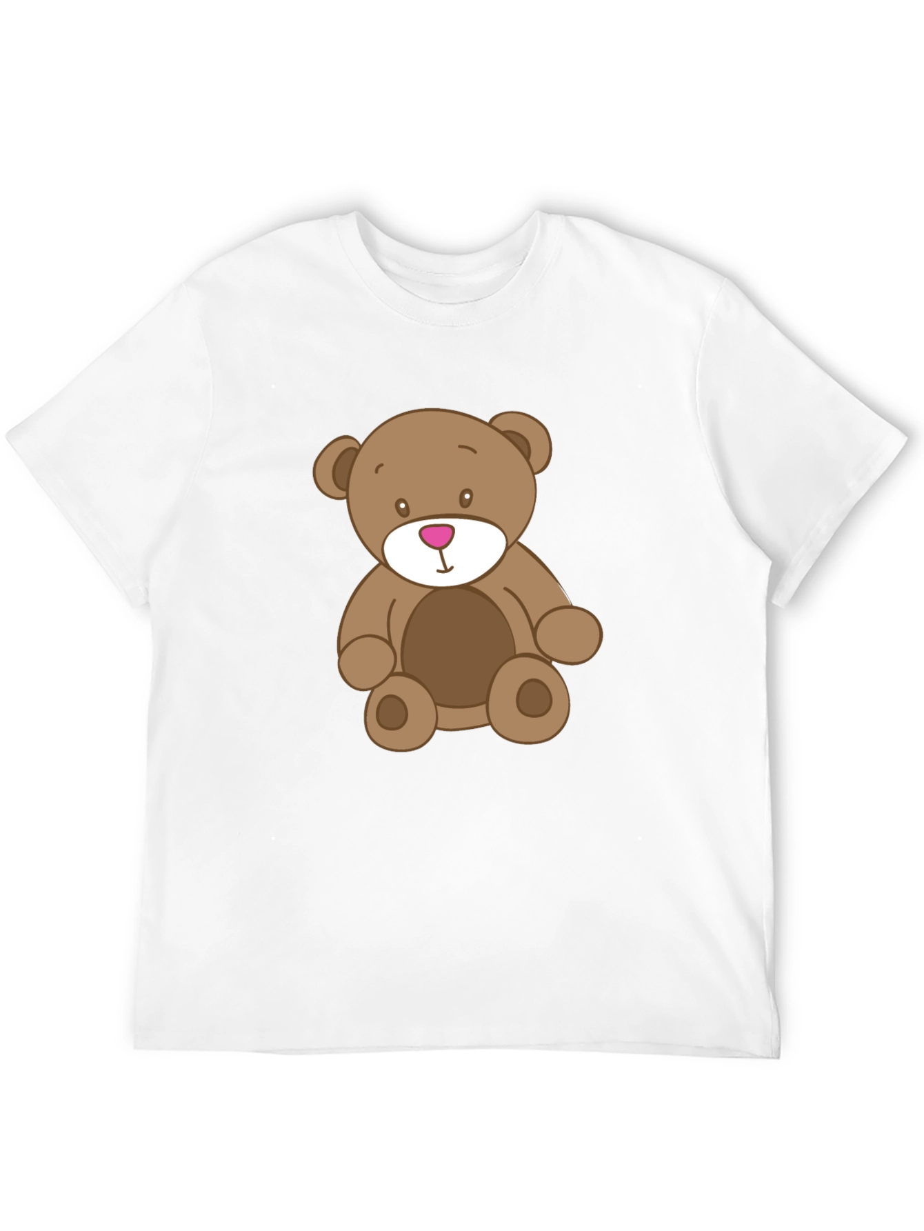 Teddy Bear Graphic Black T-Shirt