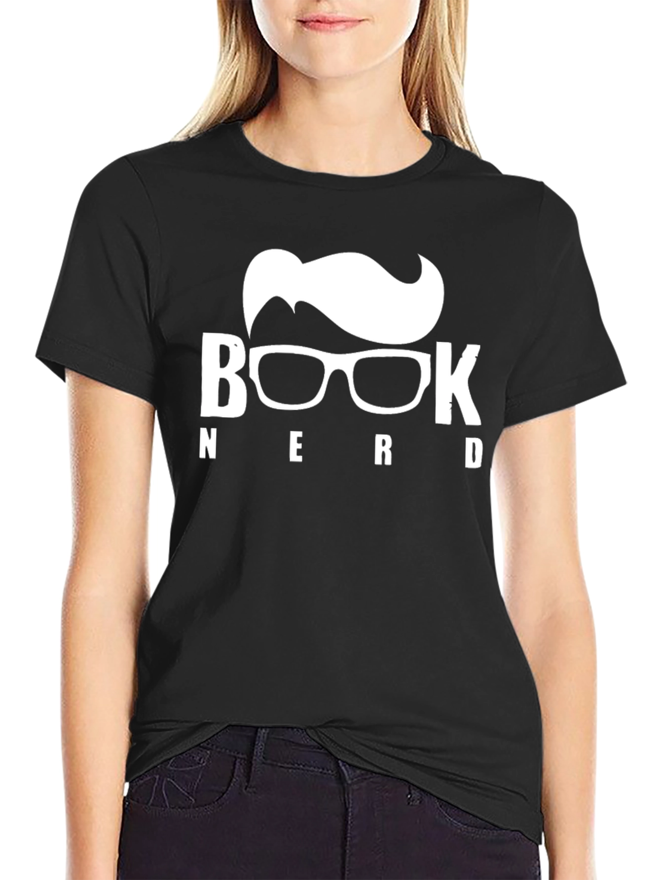 Book Nerd T-Shirt - Black Novelty Tee