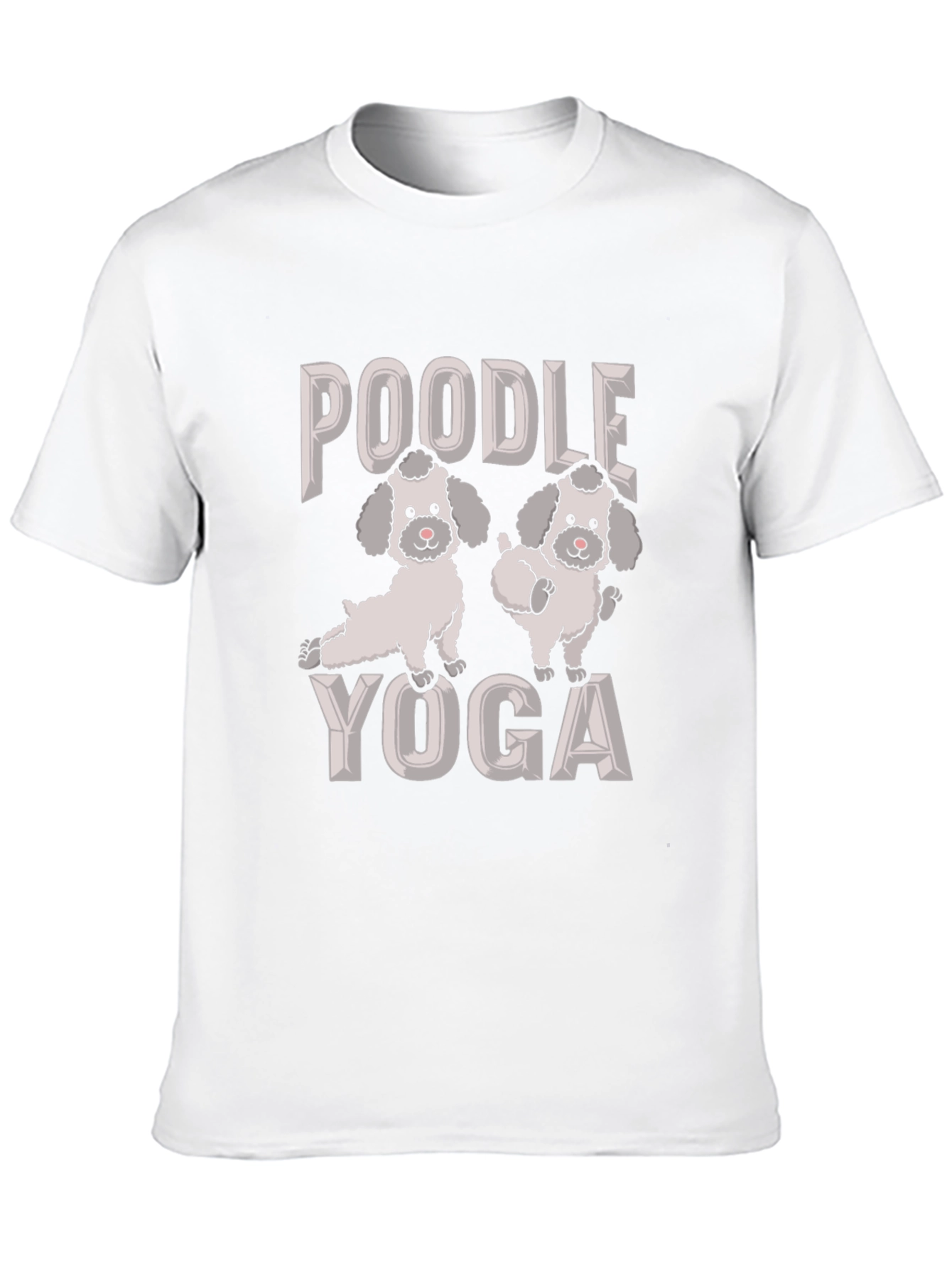Poodle Yoga Graphic Tee - Cute Dog Lover Shirt