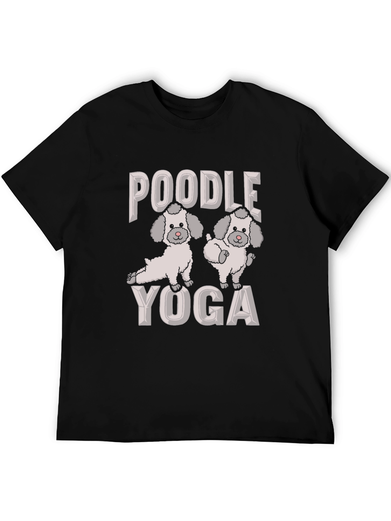 Poodle Yoga Graphic Tee - Cute Dog Lover Shirt