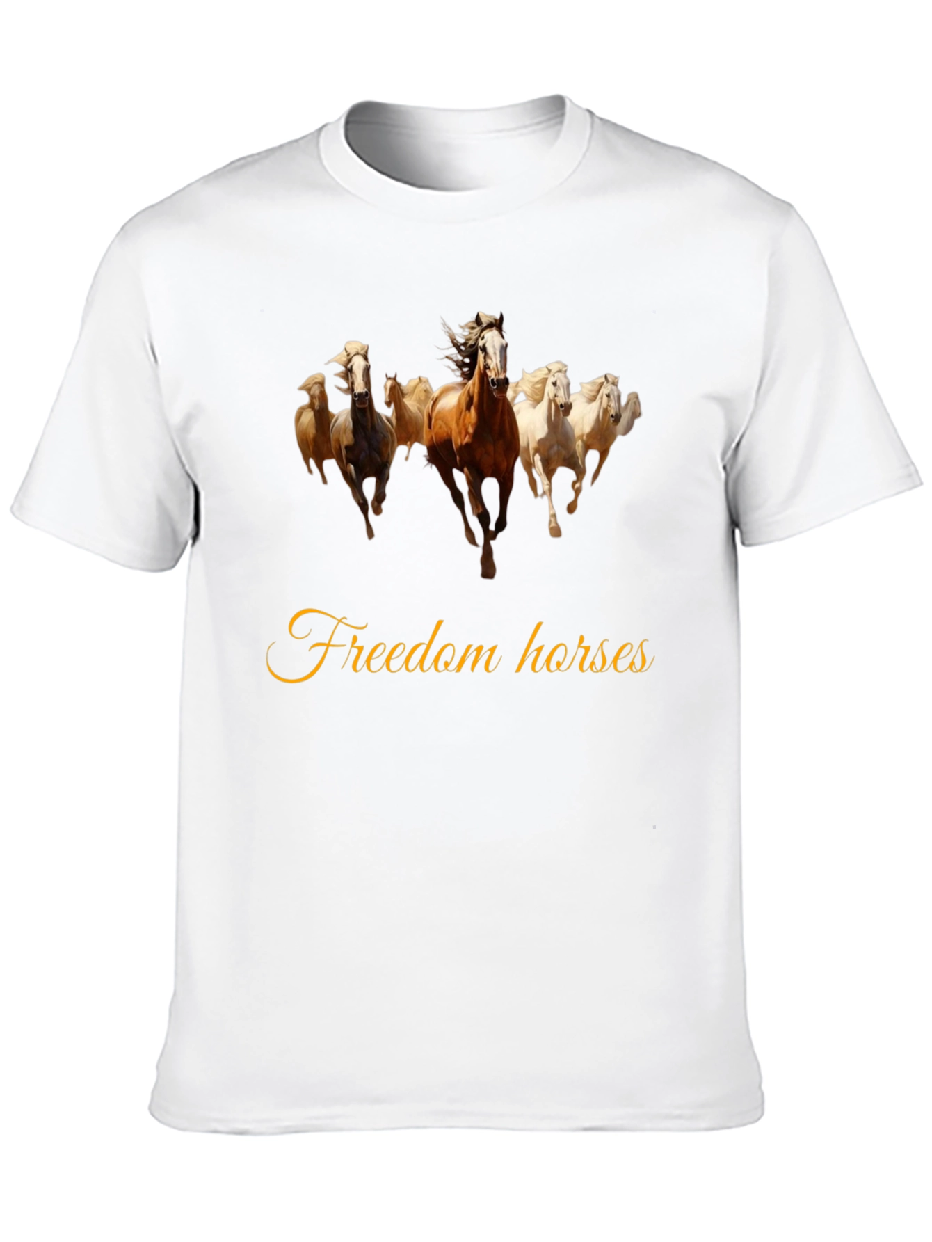 Freedom Horses Black T-Shirt