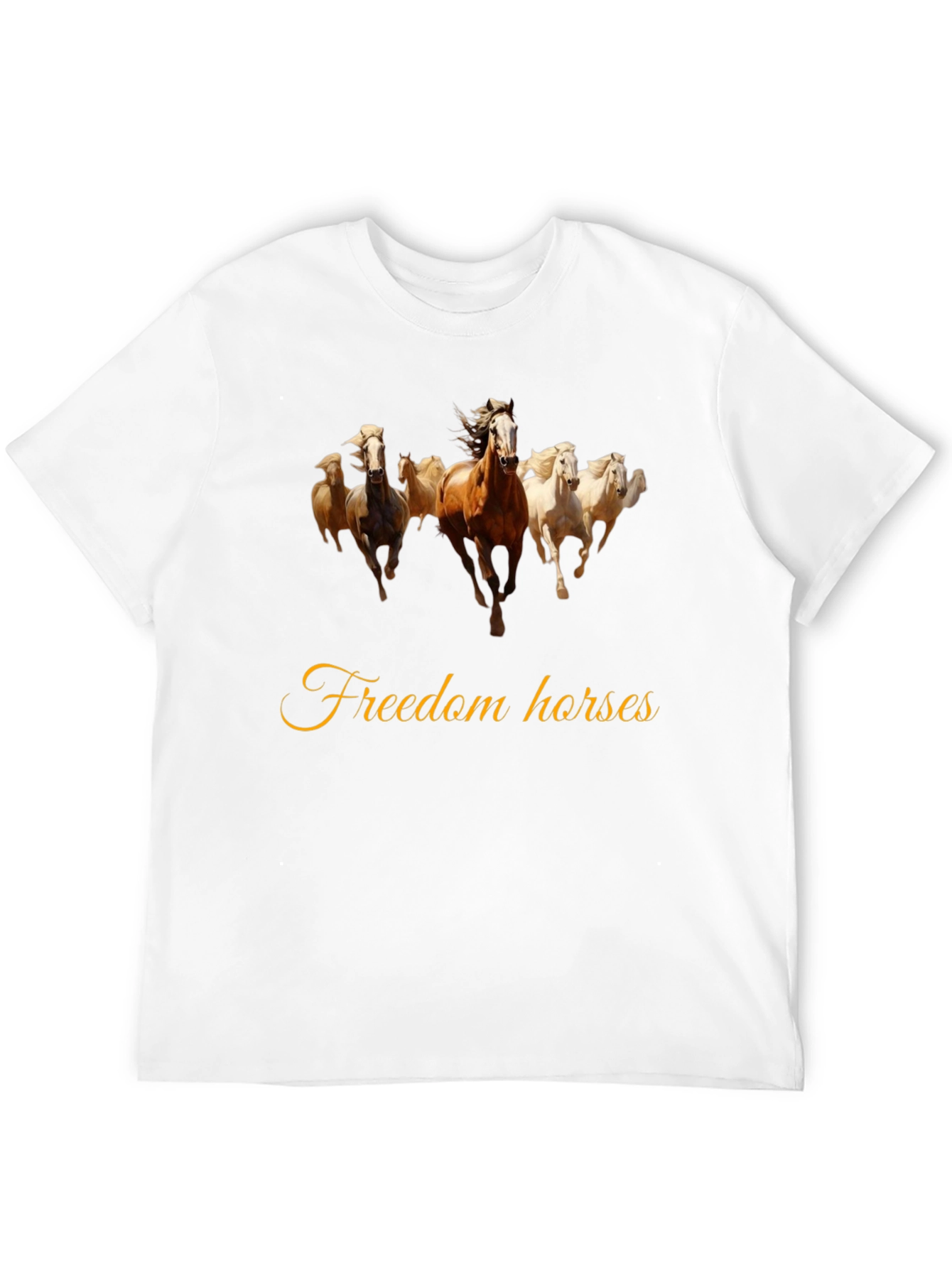 Freedom Horses Black T-Shirt