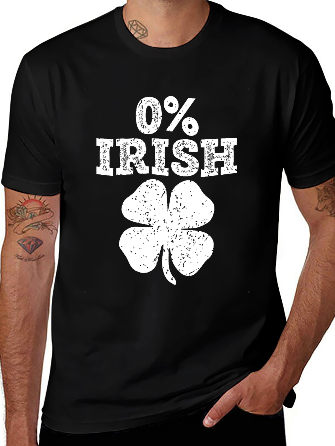Funny 0% Irish St. Patricks Day T-Shirt