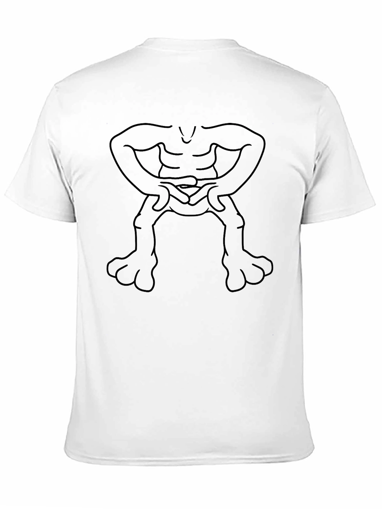 Abstract Anatomy Line Art Black Graphic Tee