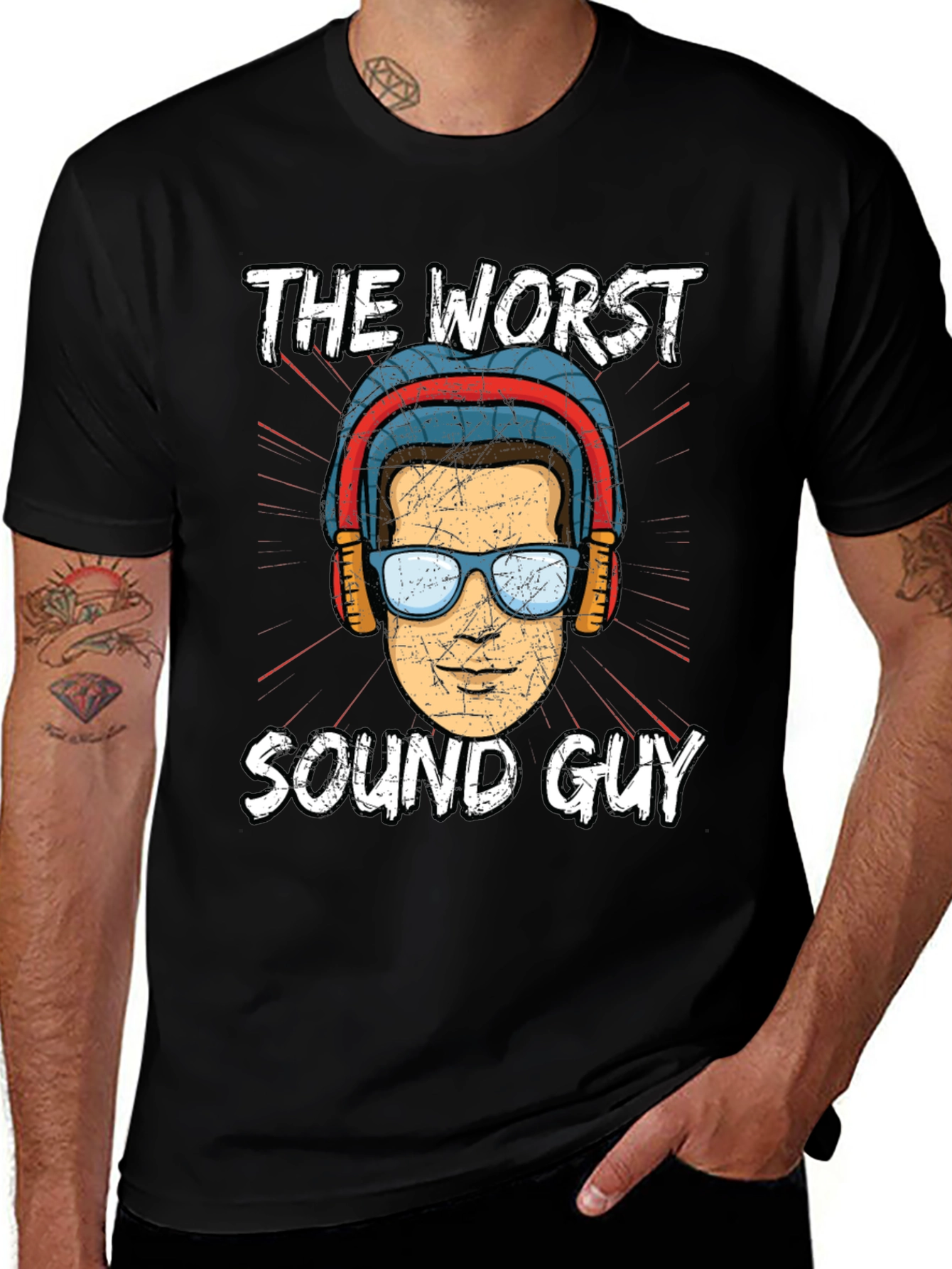 The Worst Sound Guy T-Shirt Funny Musician Gift