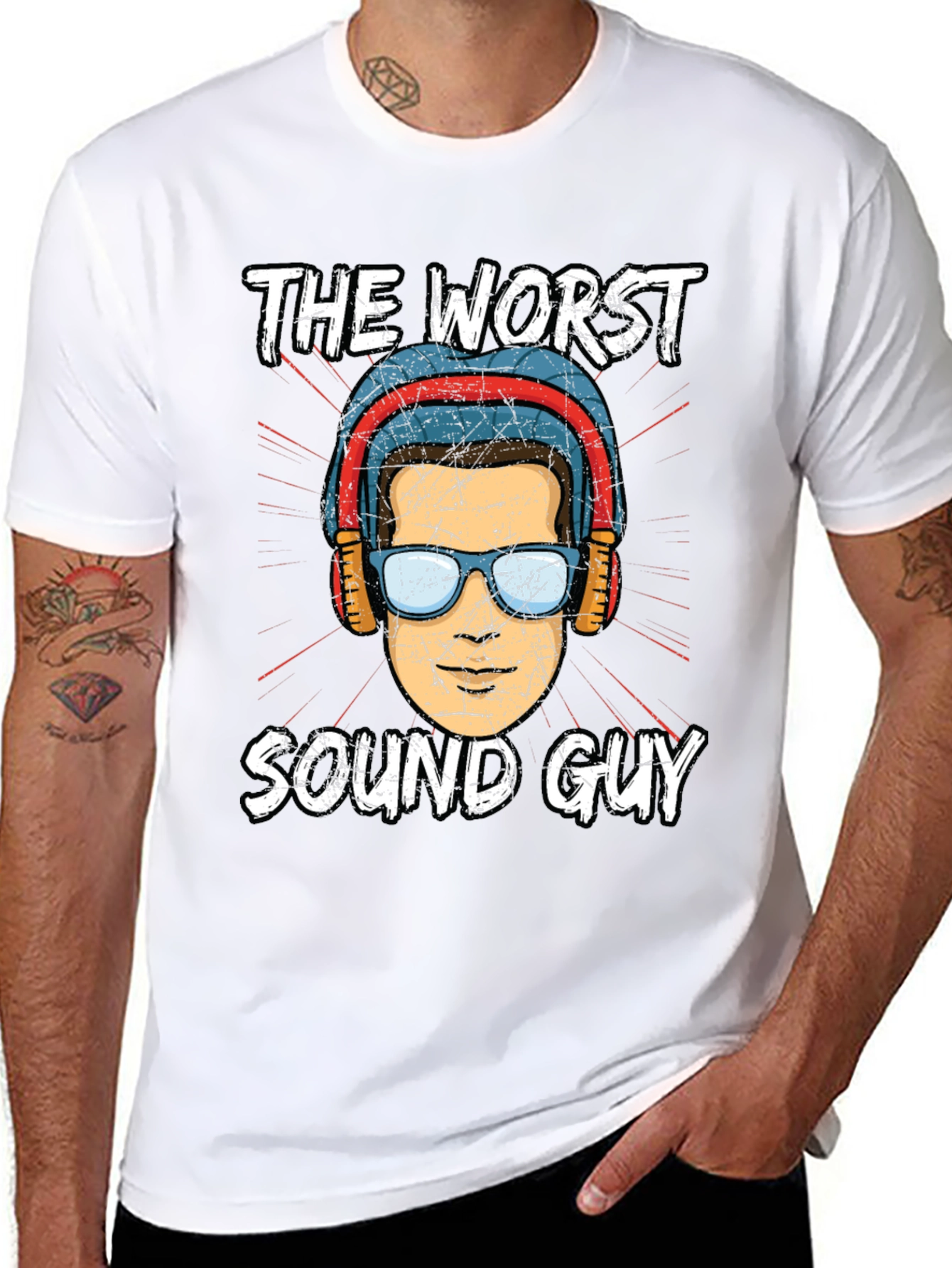 The Worst Sound Guy T-Shirt Funny Musician Gift