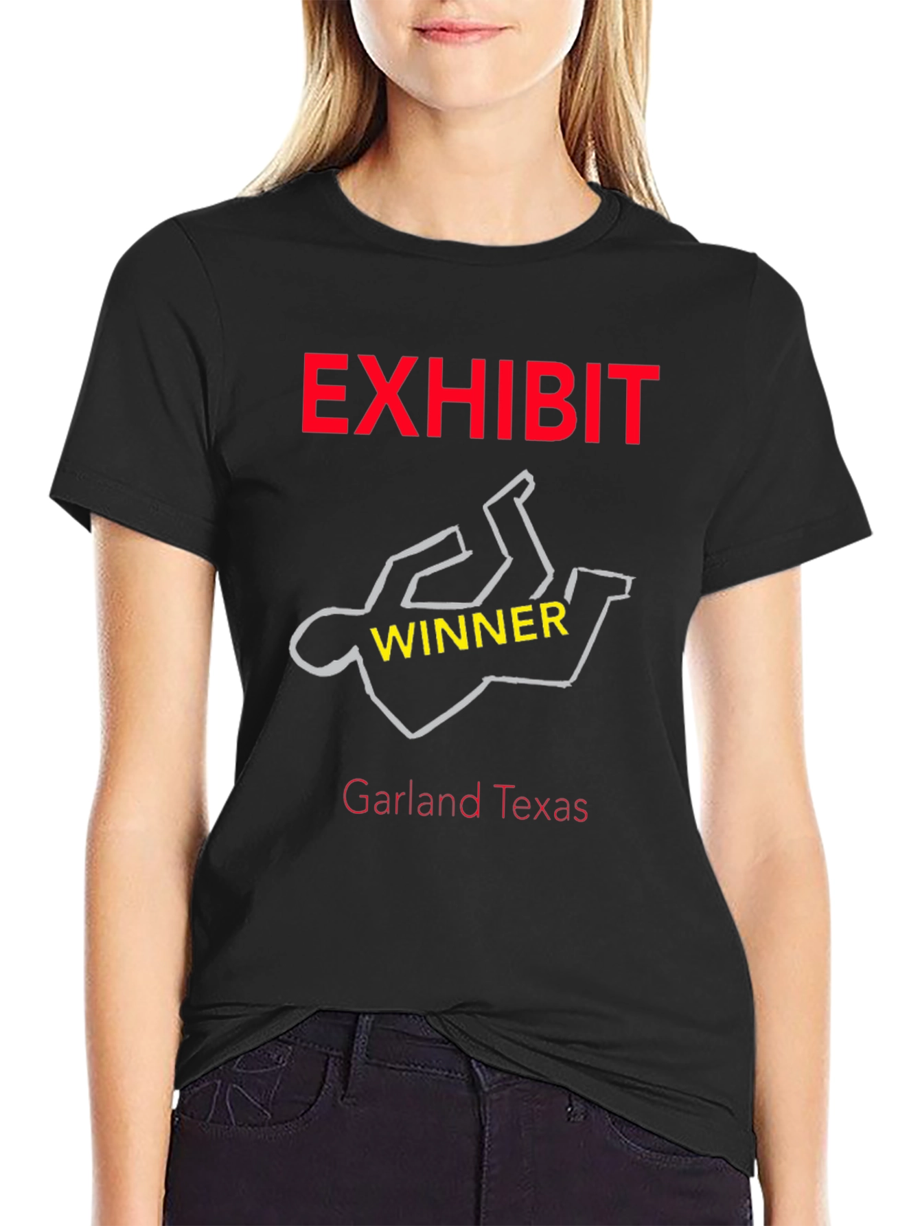 Exhibit Winner Tee - Garland Texas Graphic T-Shirt