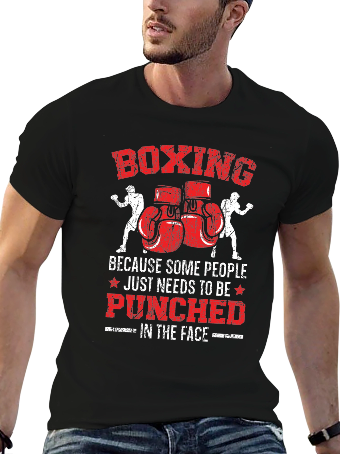 Boxing Punch Graphic T-Shirt
