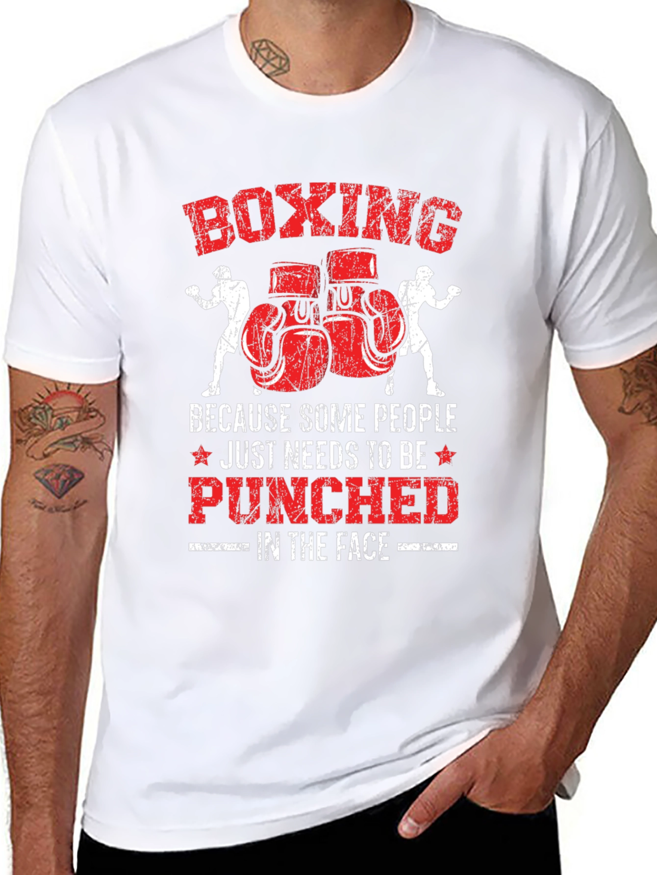 Boxing Punch Graphic T-Shirt
