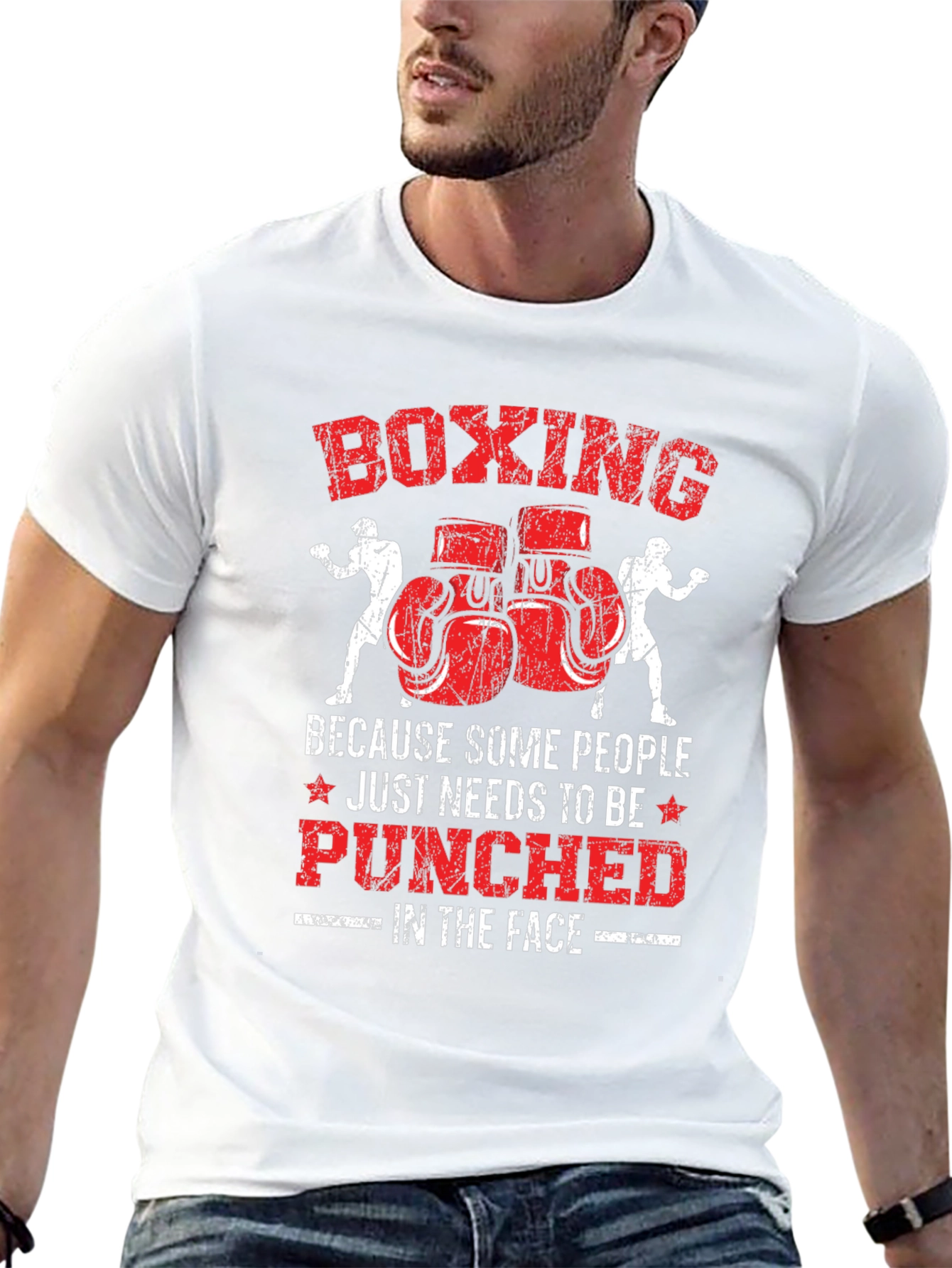 Boxing Punch Graphic T-Shirt