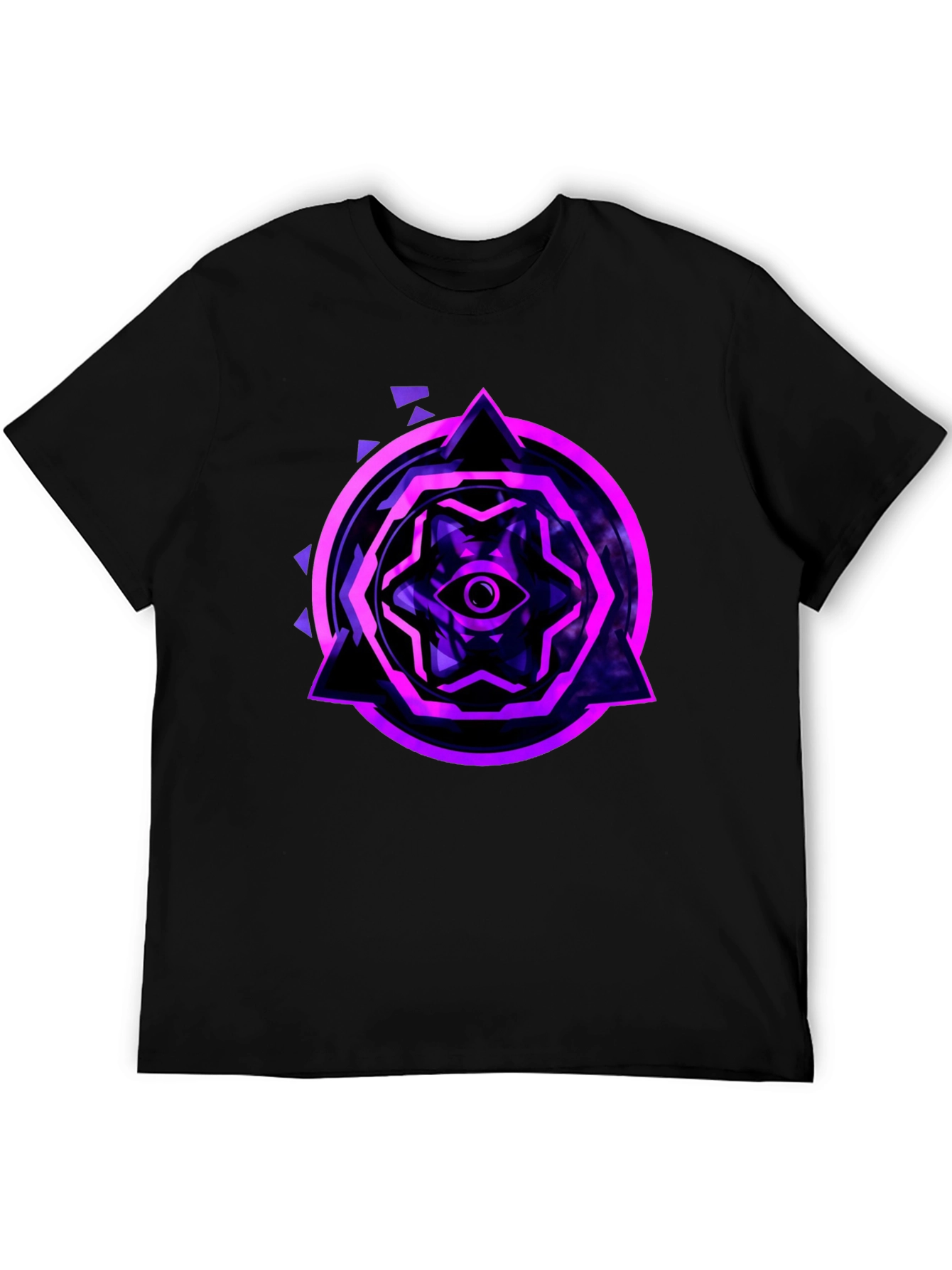 Mystic Eye Graphic Tee - Black Cotton Blend