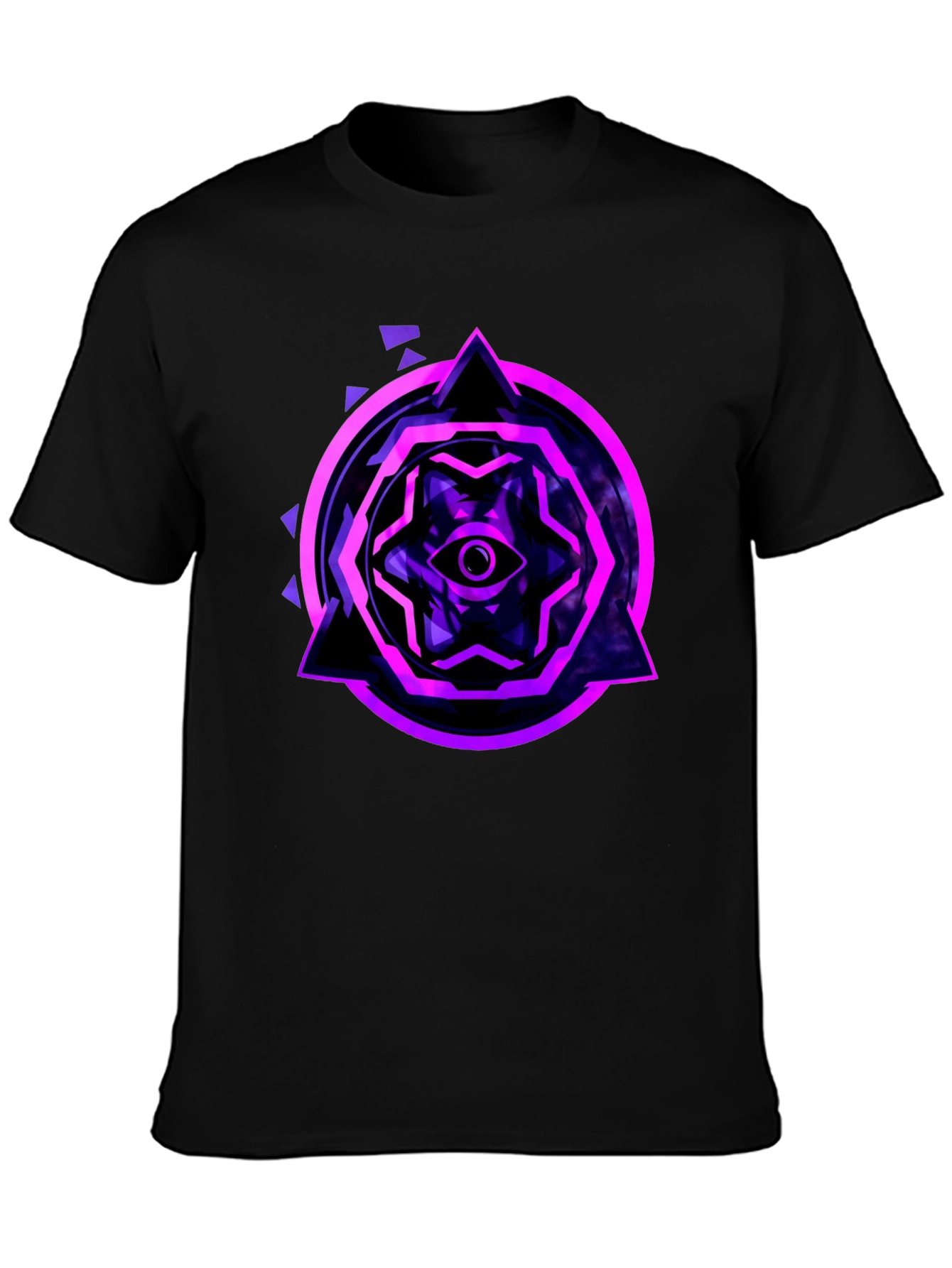Mystic Eye Graphic Tee - Black Cotton Blend