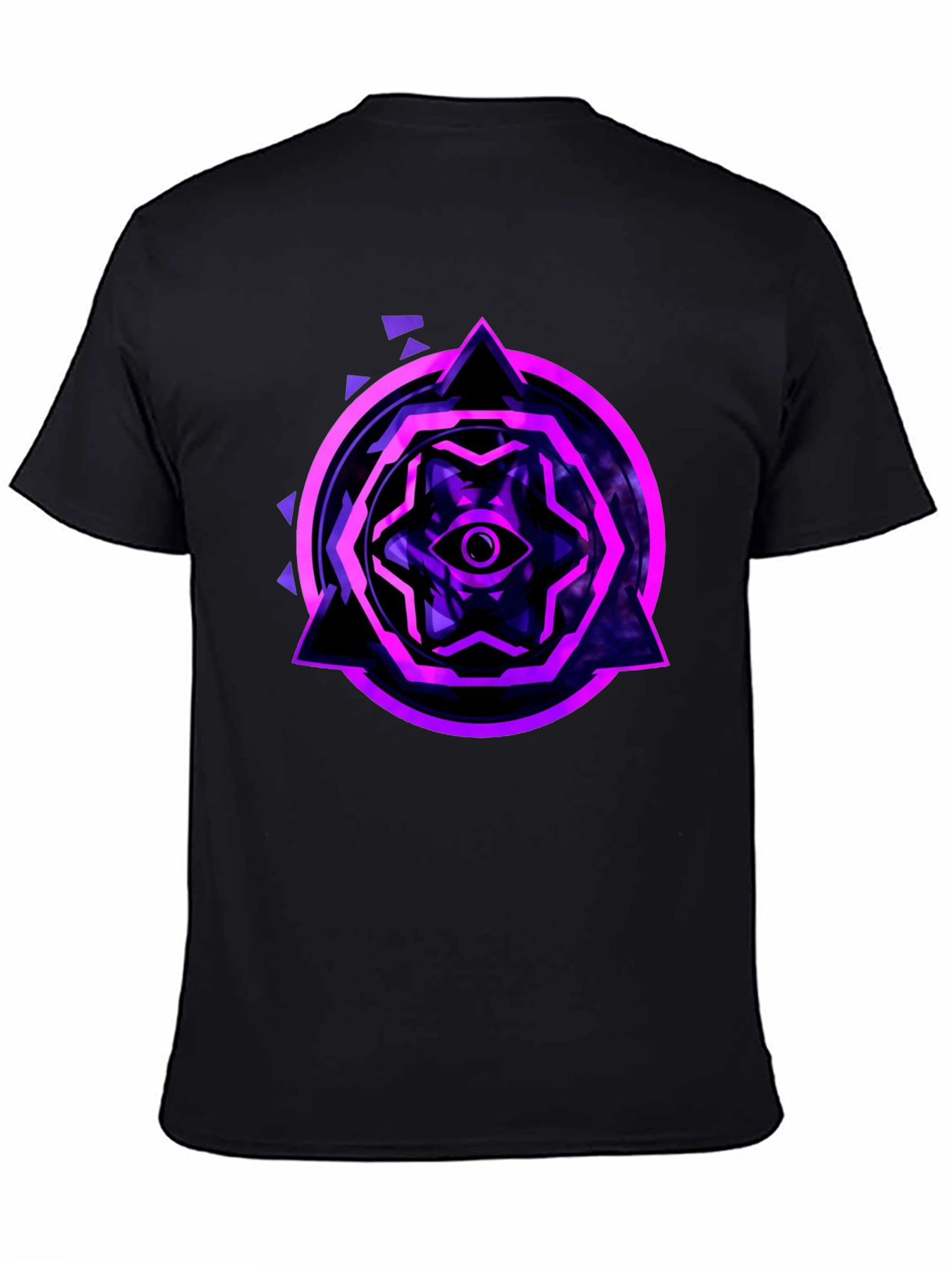 Mystic Eye Graphic Tee - Black Cotton Blend