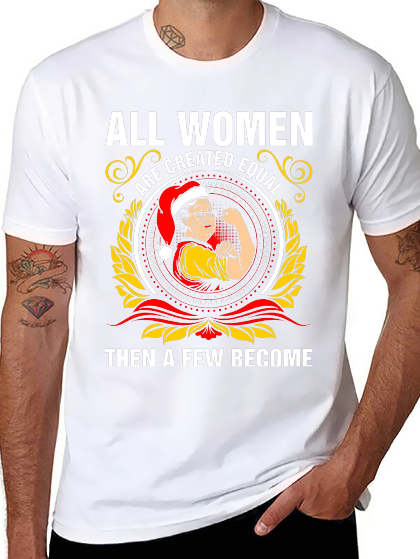 All Women Are Created Equal Christmas T-Shirt