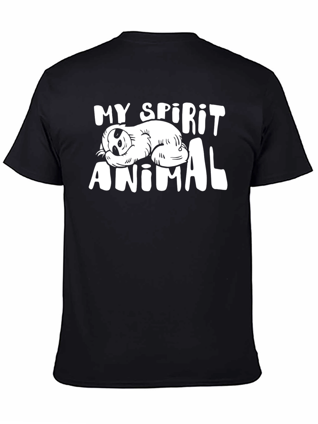 My Spirit Animal Sloth Black T-Shirt