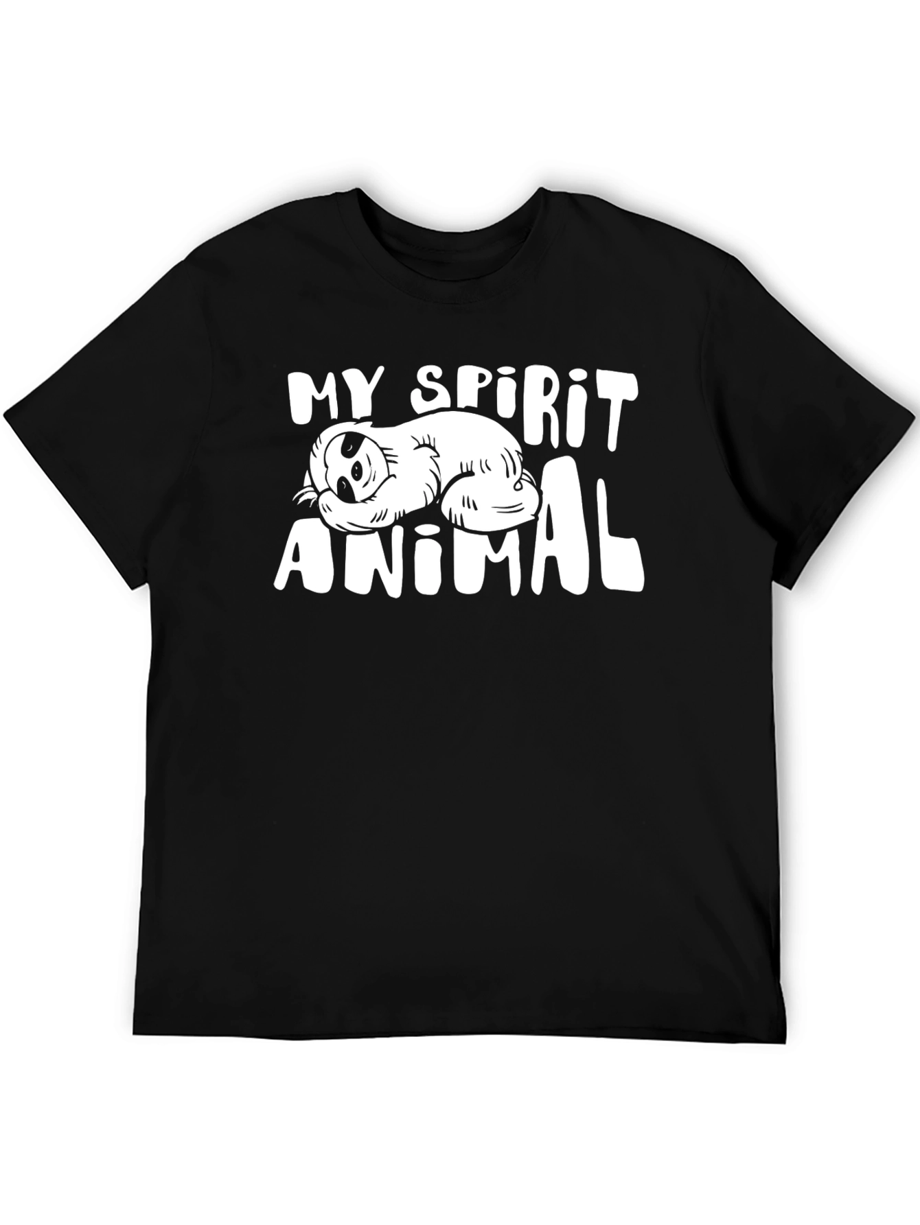 My Spirit Animal Sloth Black T-Shirt