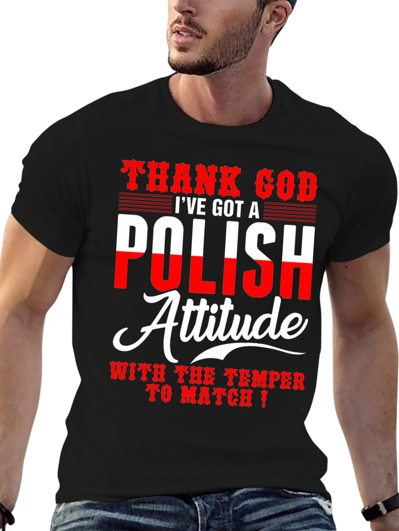 Polish Attitude T-Shirt - Novelty Graphic Tee