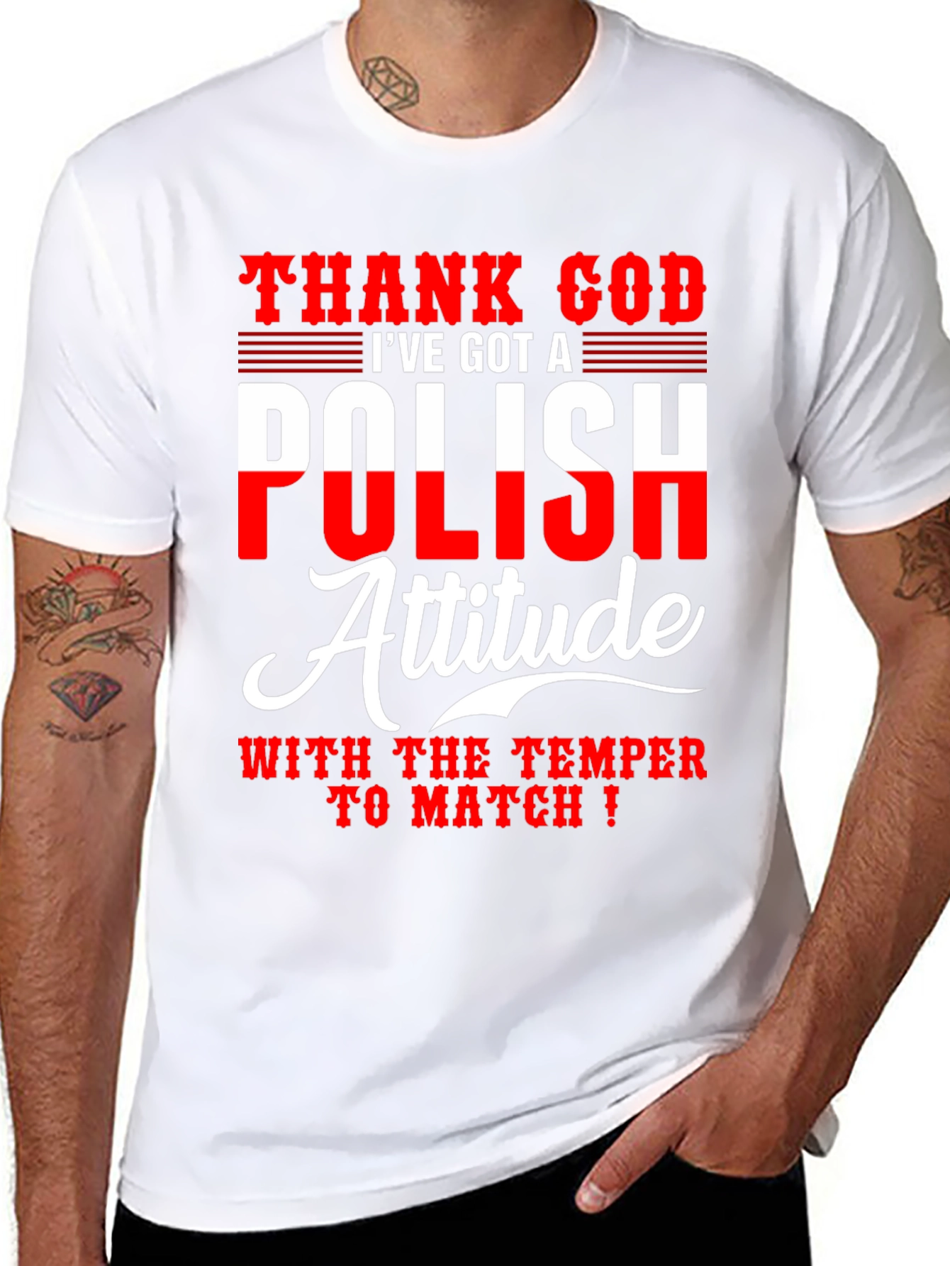 Polish Attitude T-Shirt - Novelty Graphic Tee