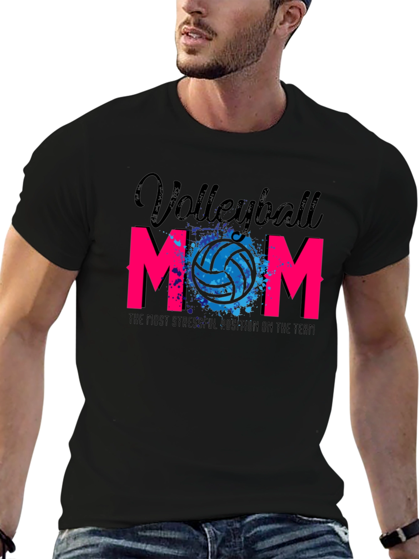 Volleyball Mom Graphic T-Shirt