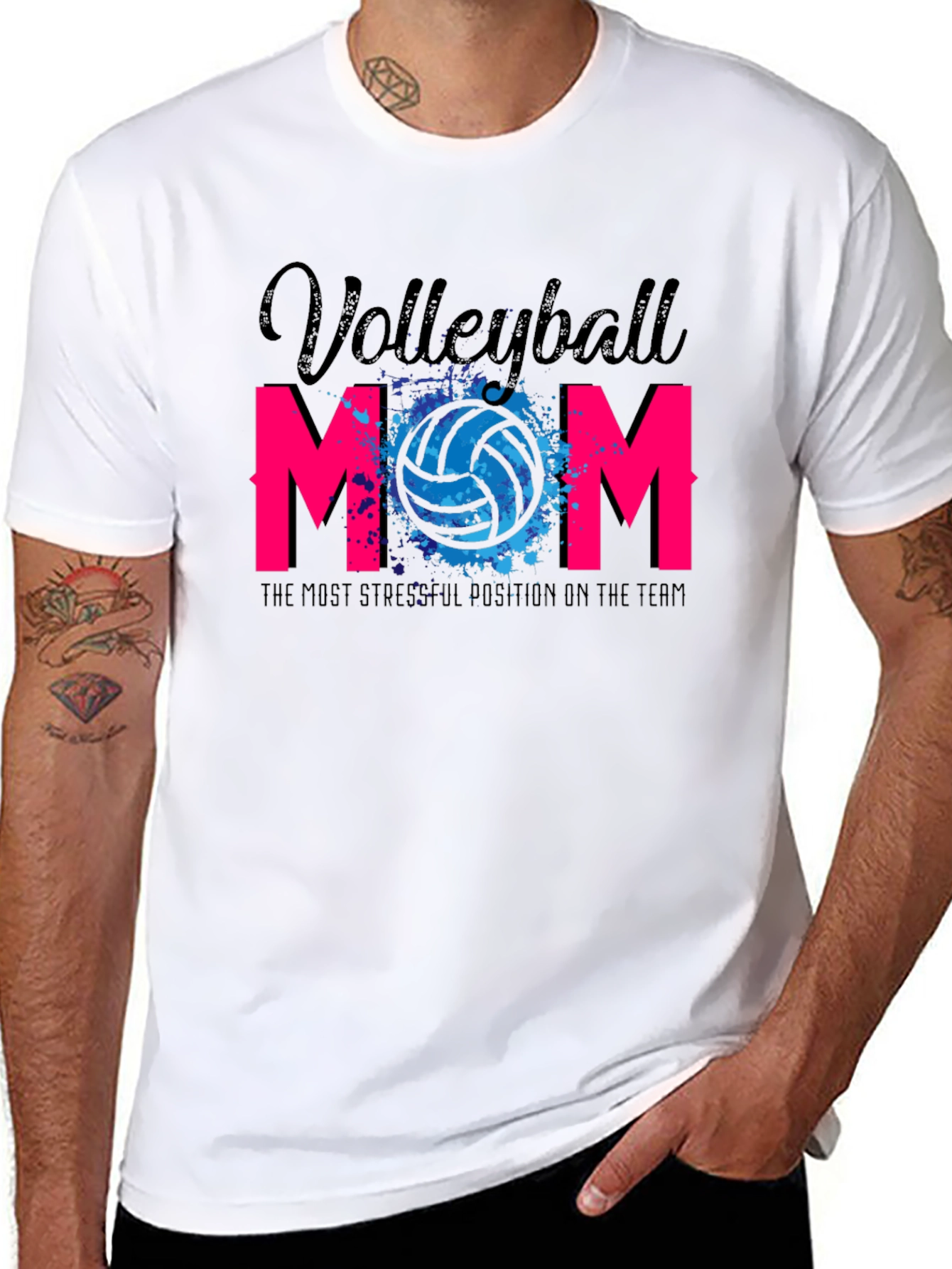Volleyball Mom Graphic T-Shirt