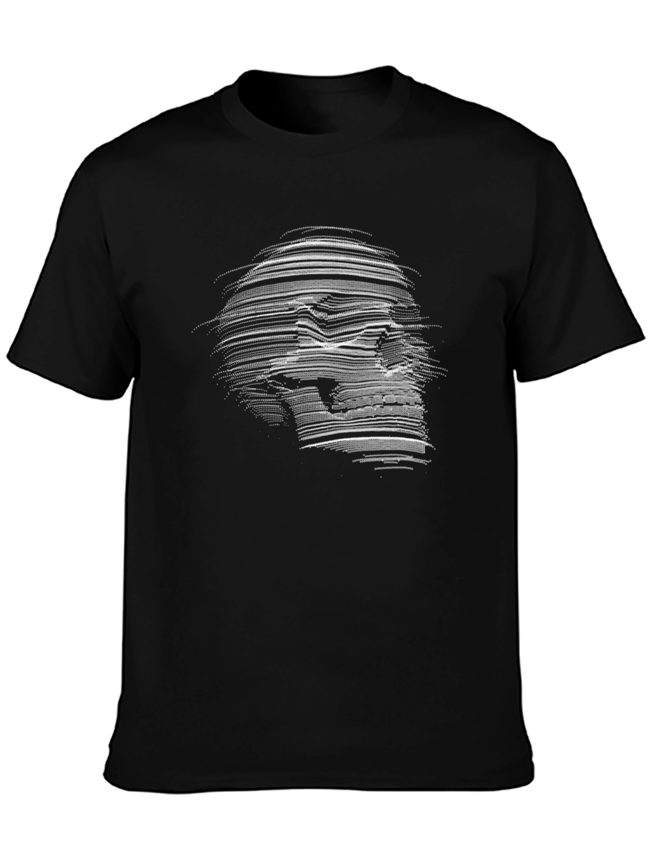 Skull Graphic Print Crew Neck T-Shirt