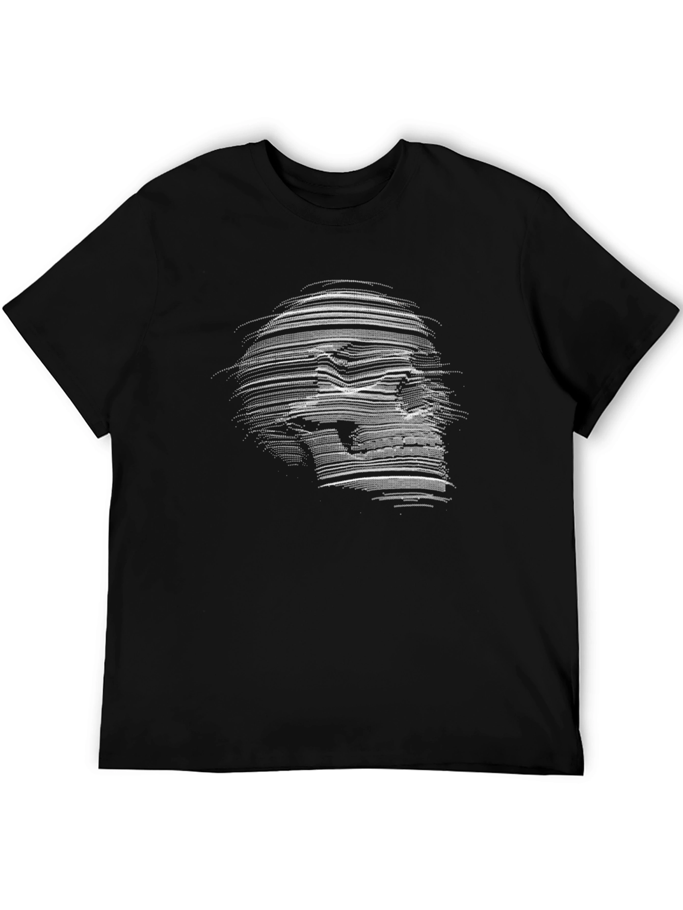 Skull Graphic Print Crew Neck T-Shirt