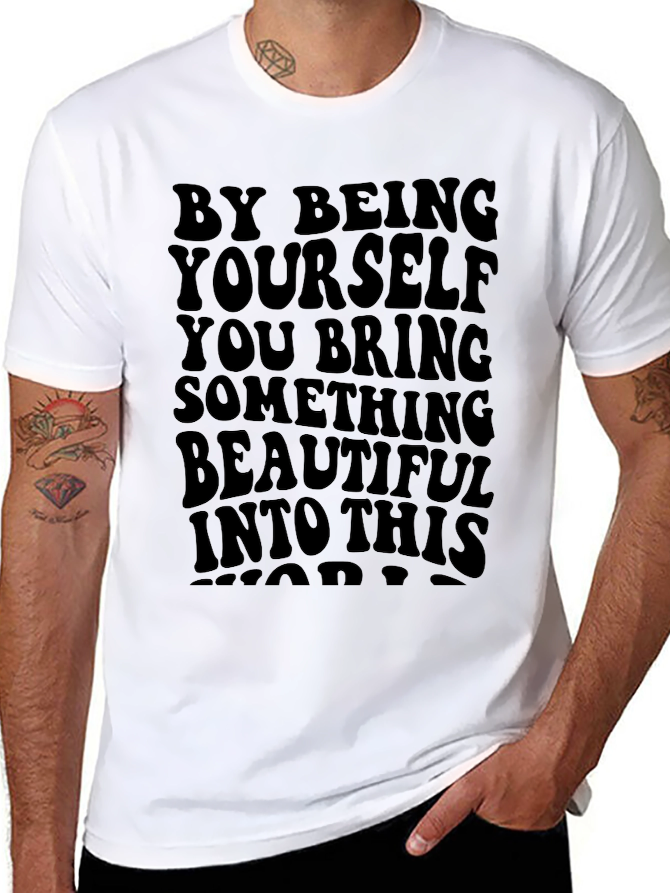 Inspirational Graphic T-Shirt - Be Yourself