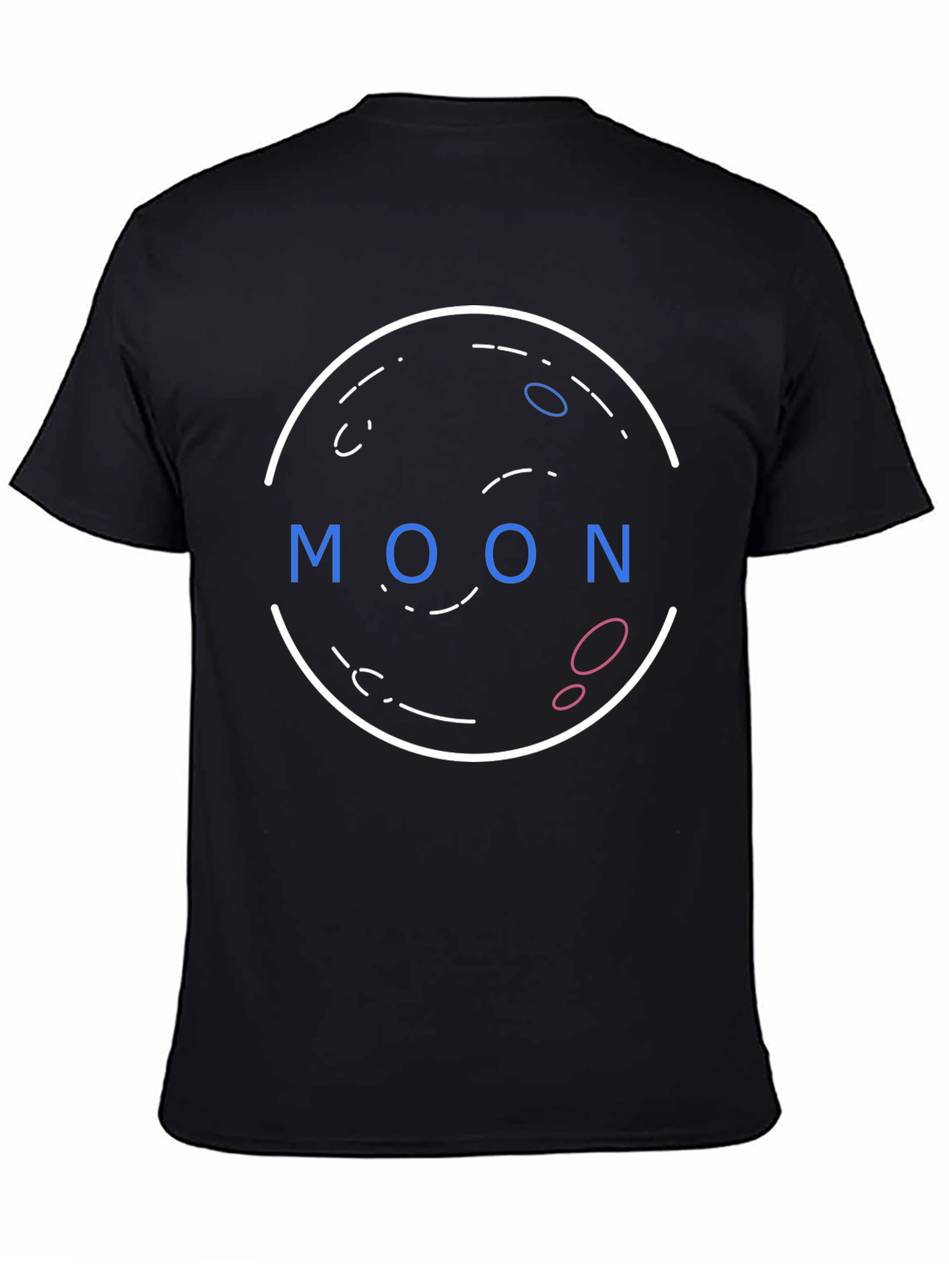 Graphic Print T-Shirt - Moon Design