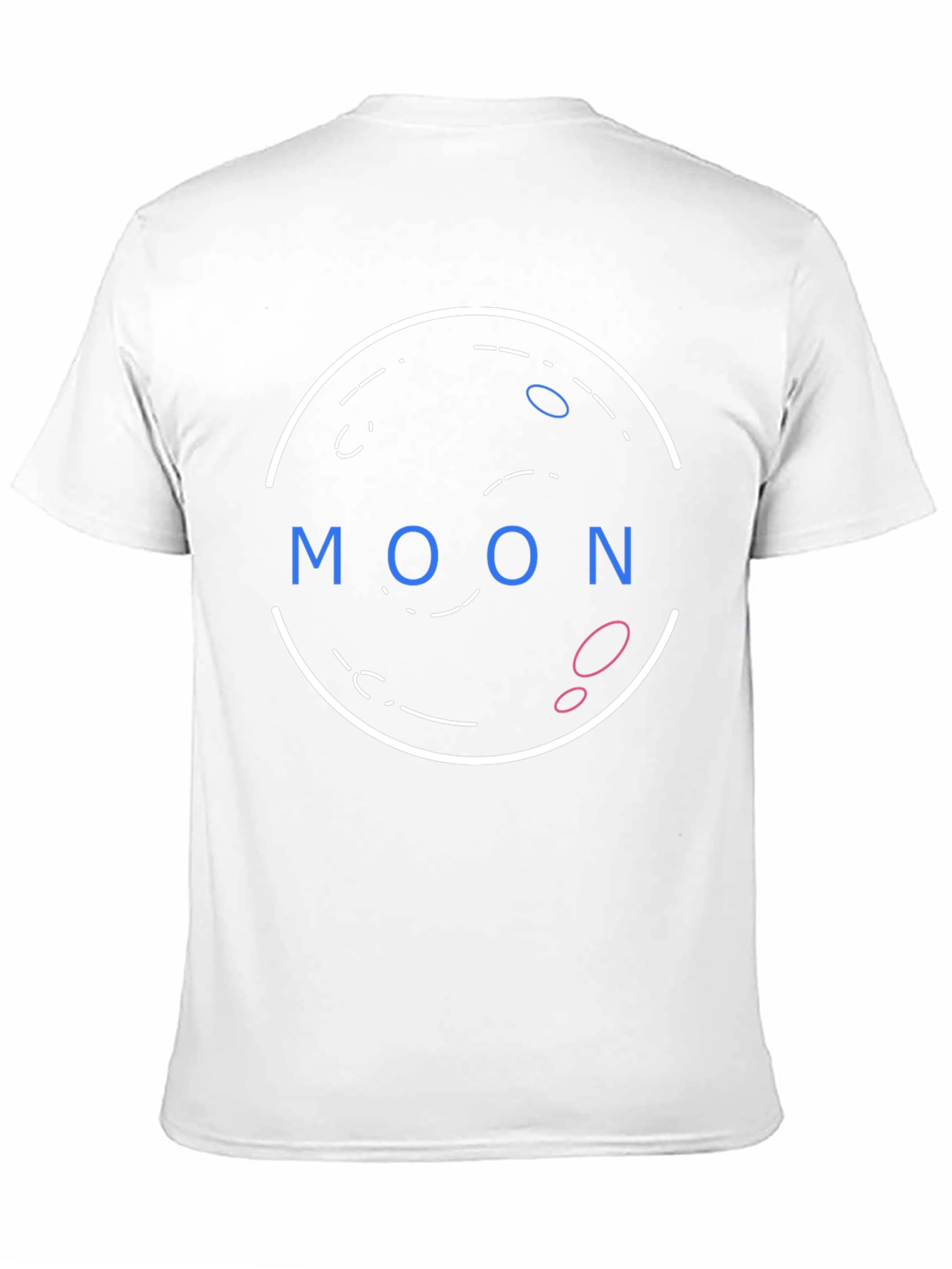 Graphic Print T-Shirt - Moon Design