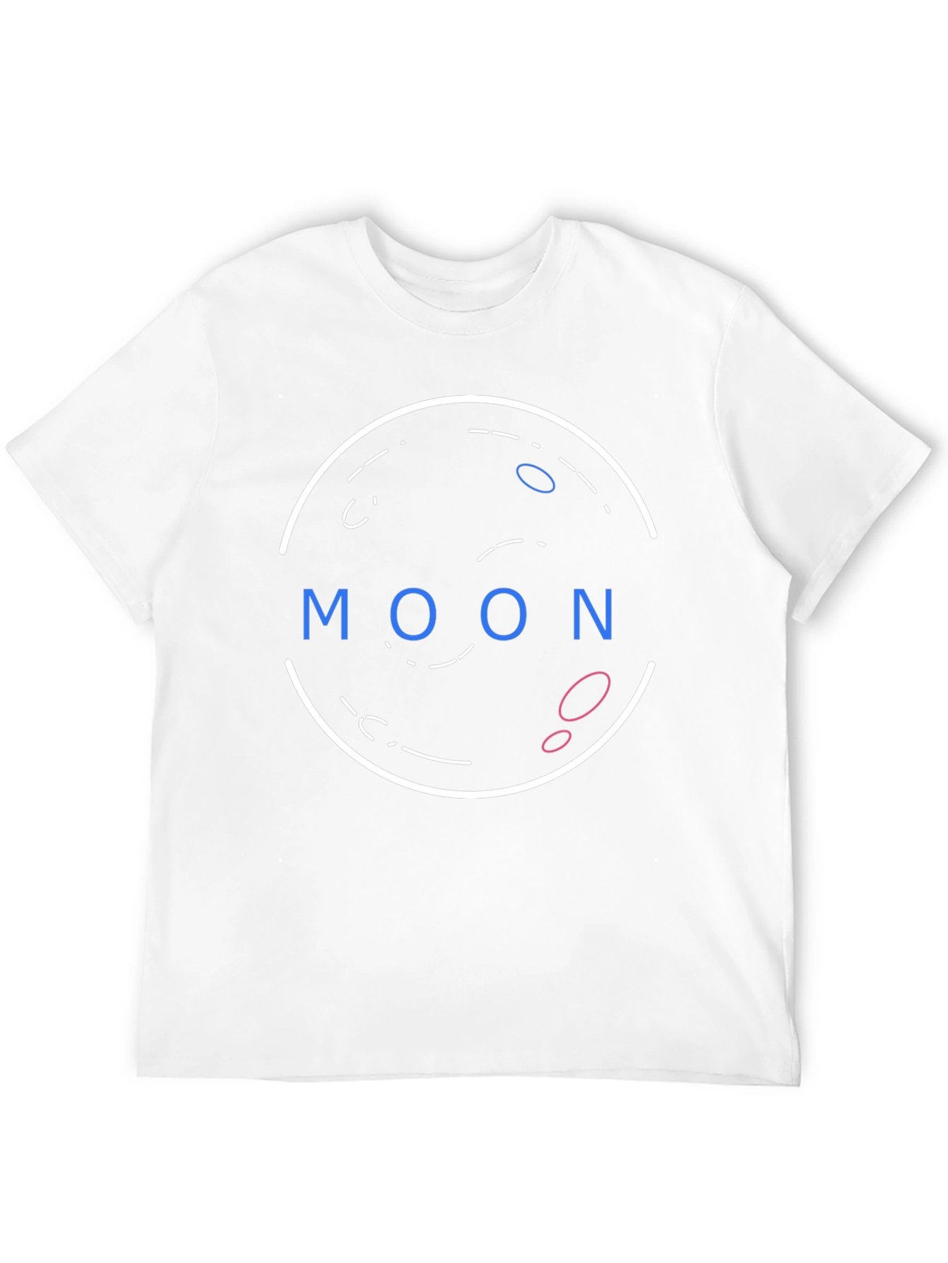Graphic Print T-Shirt - Moon Design