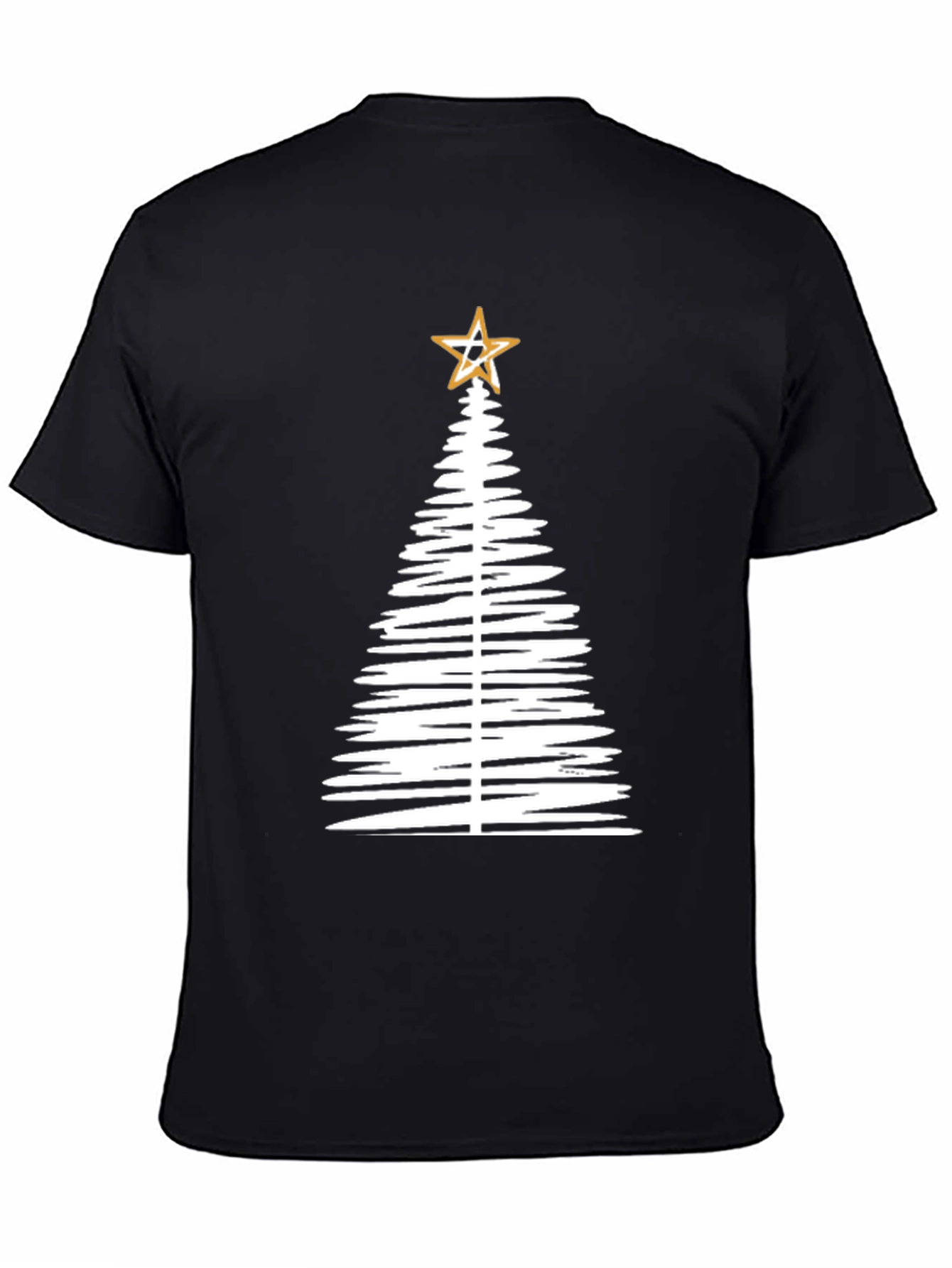 Minimalist Christmas Tree Graphic Tee