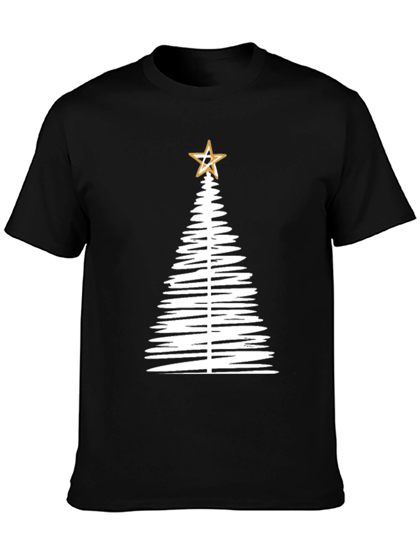 Minimalist Christmas Tree Graphic Tee