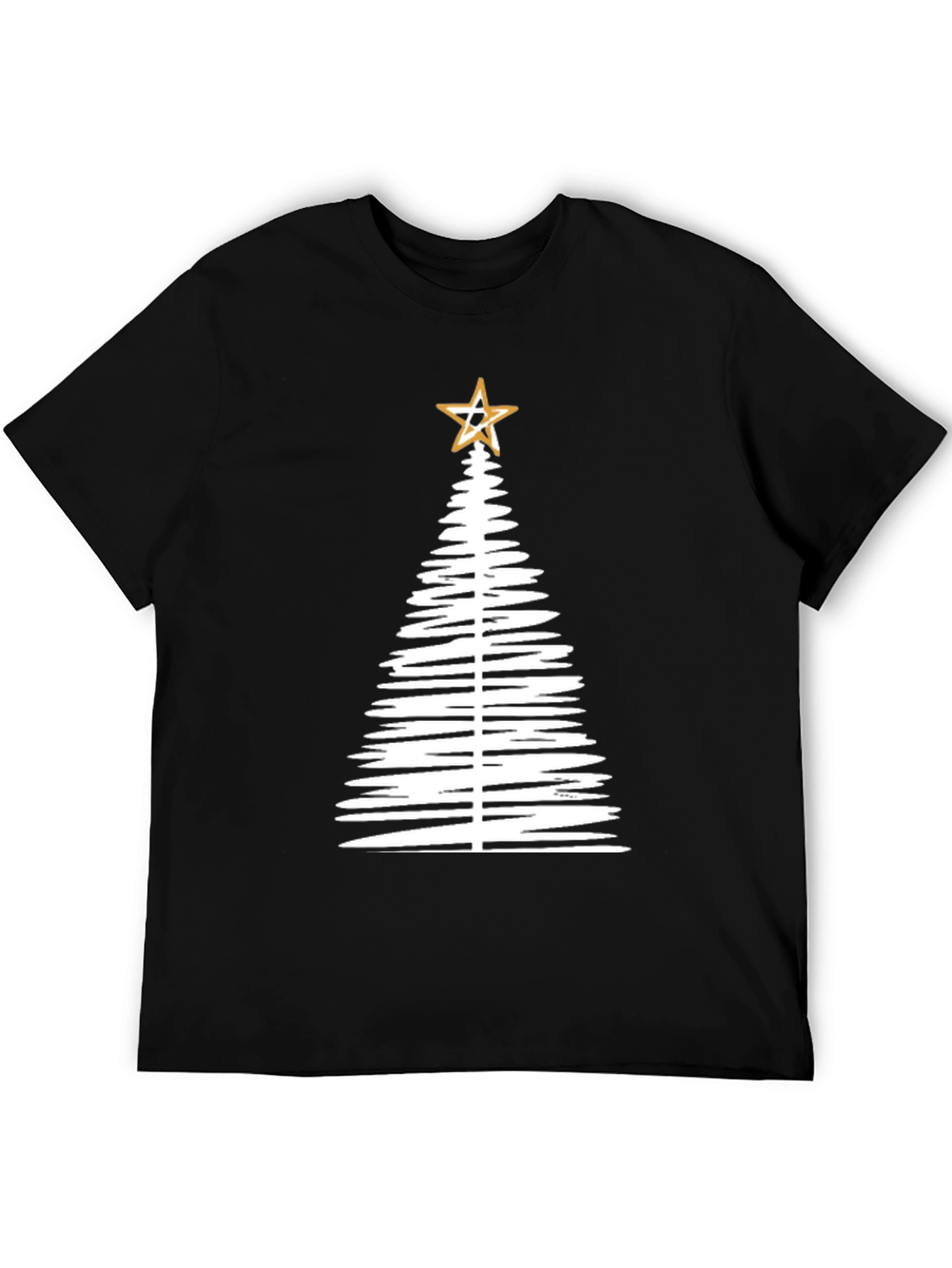 Minimalist Christmas Tree Graphic Tee