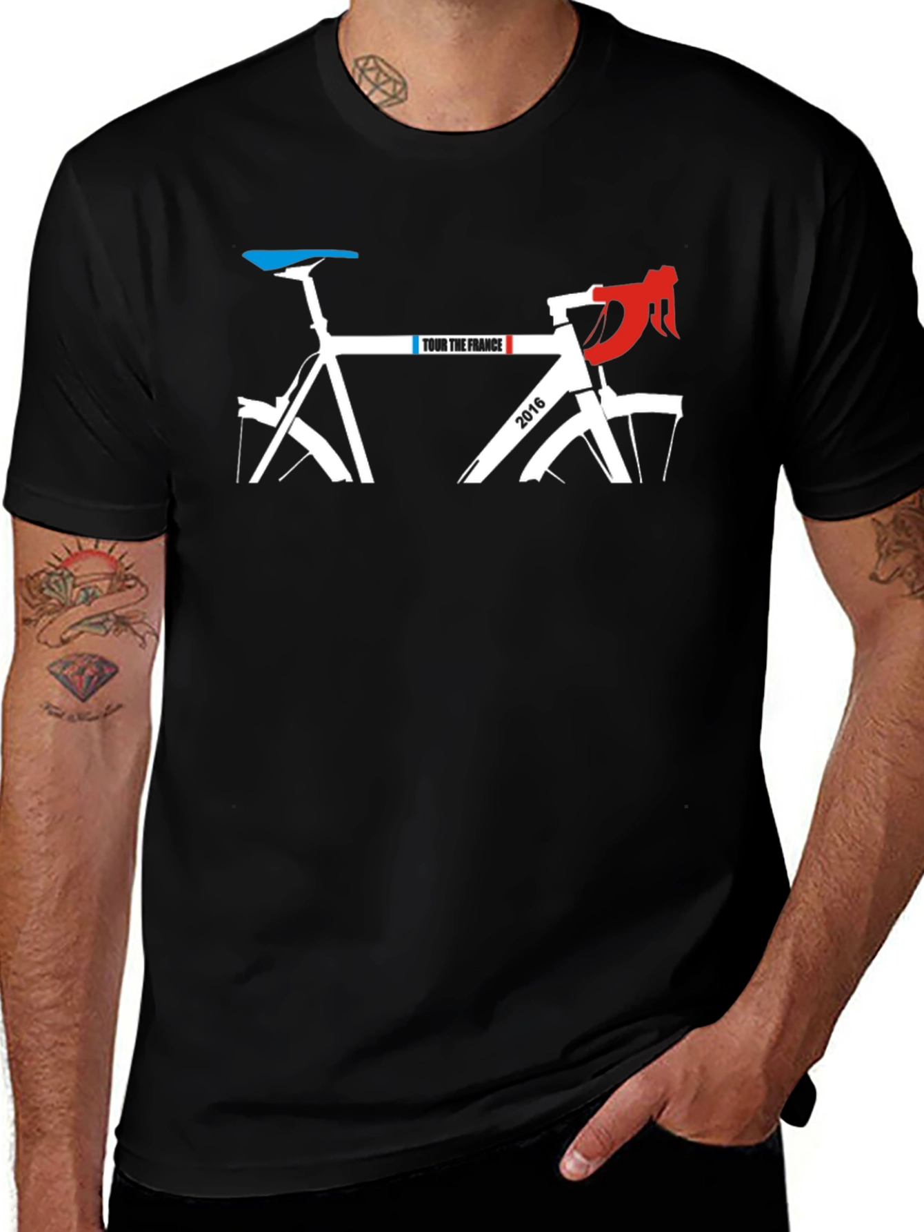 Tour de France Bike T-Shirt - Cycling Fan Apparel
