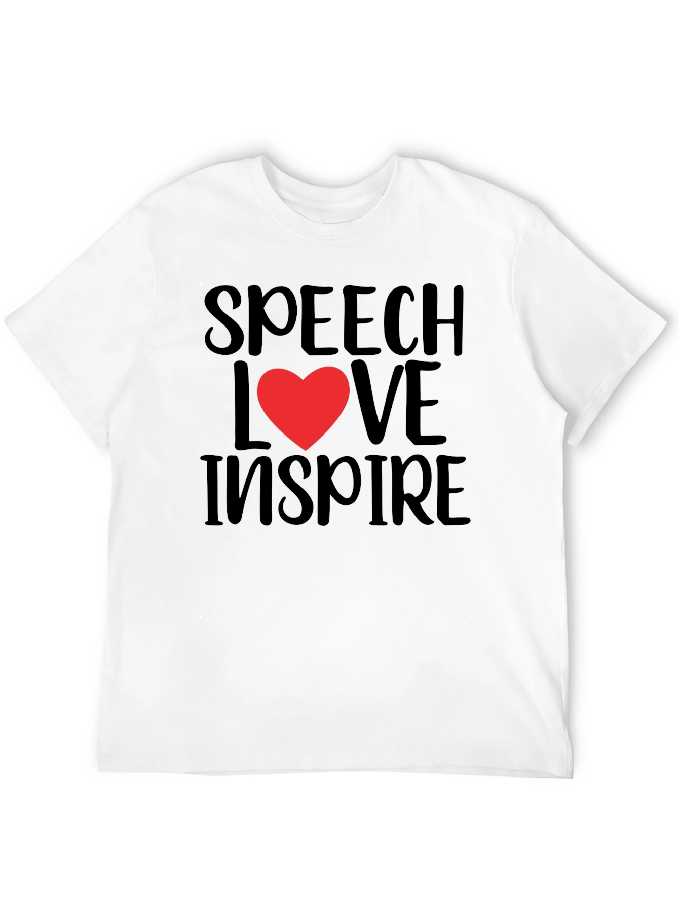 Speech Love Inspire Graphic Tee - Black