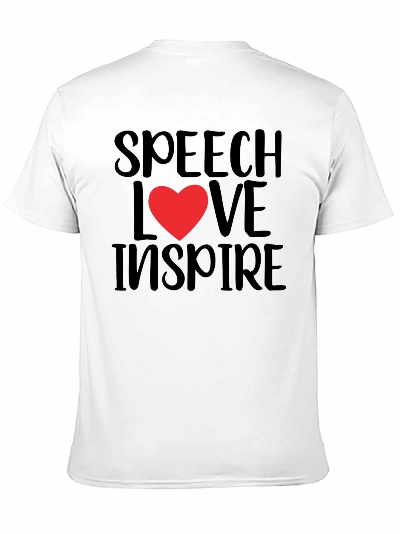 Speech Love Inspire Graphic Tee - Black