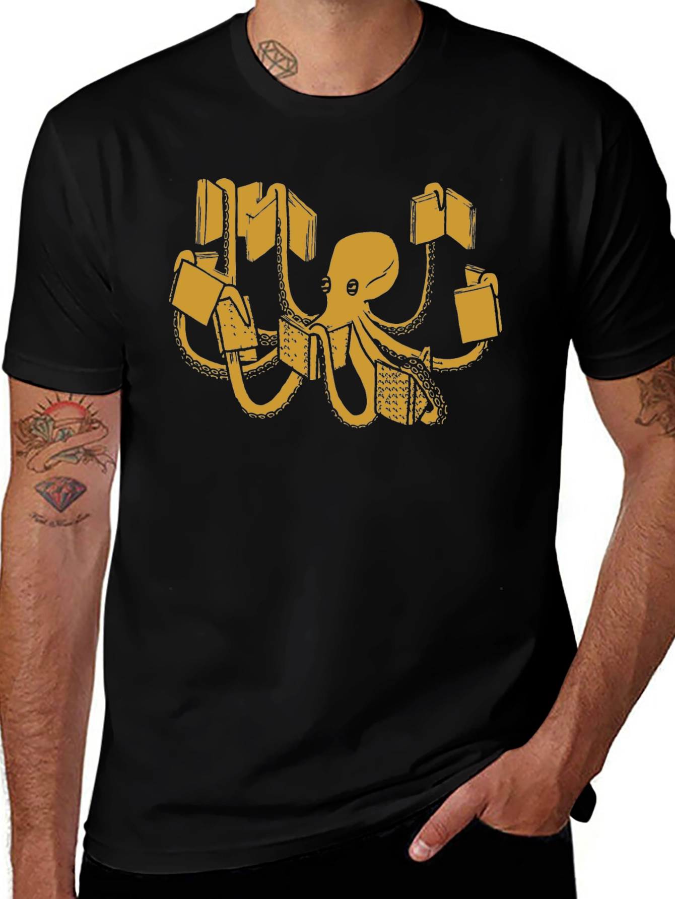 Bookworm Octopus Graphic Tee