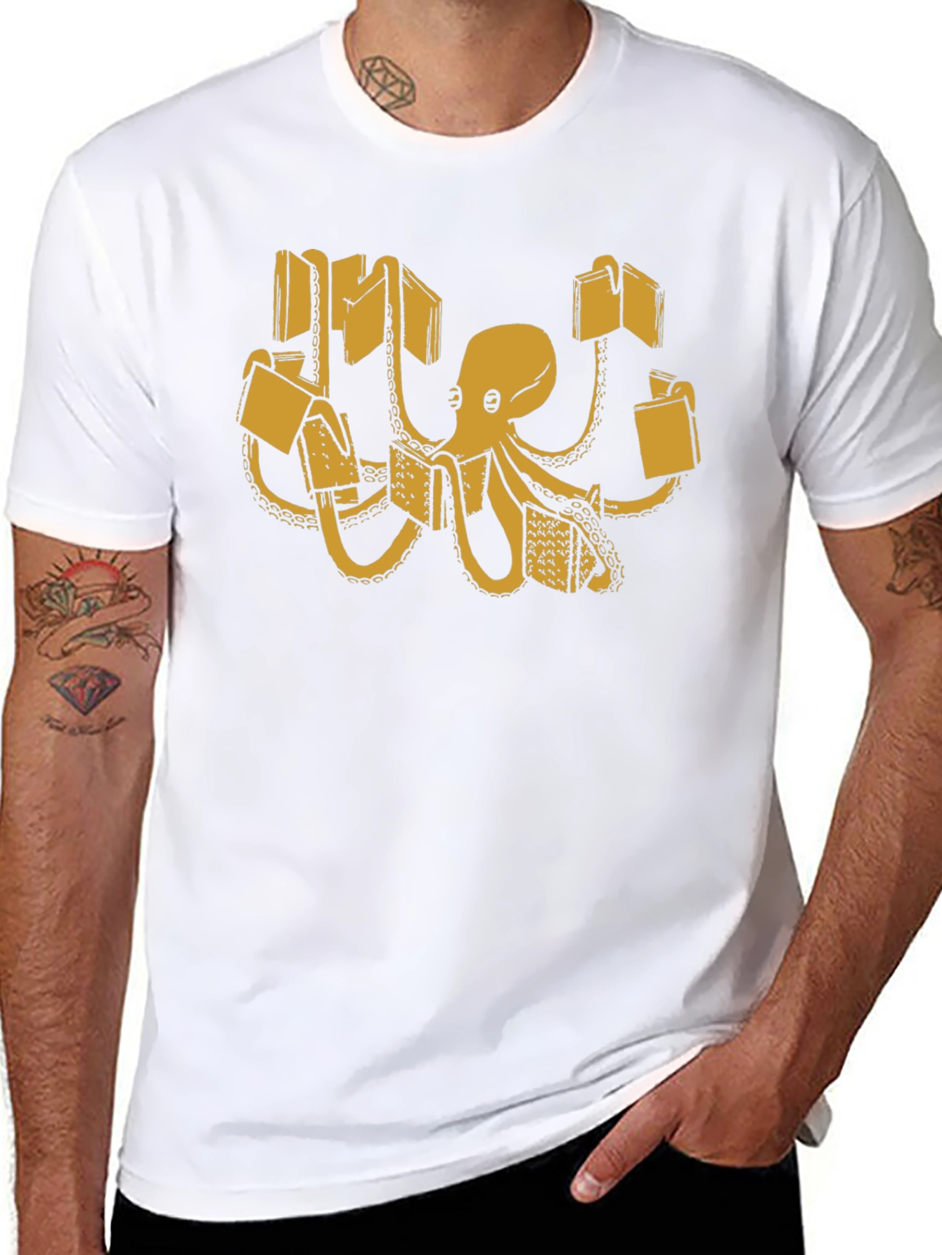 Bookworm Octopus Graphic Tee