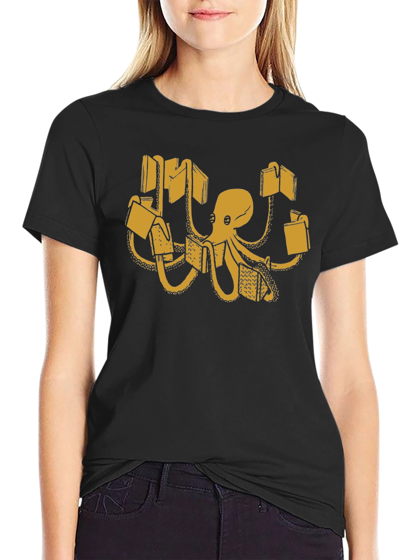 Bookworm Octopus Graphic Tee