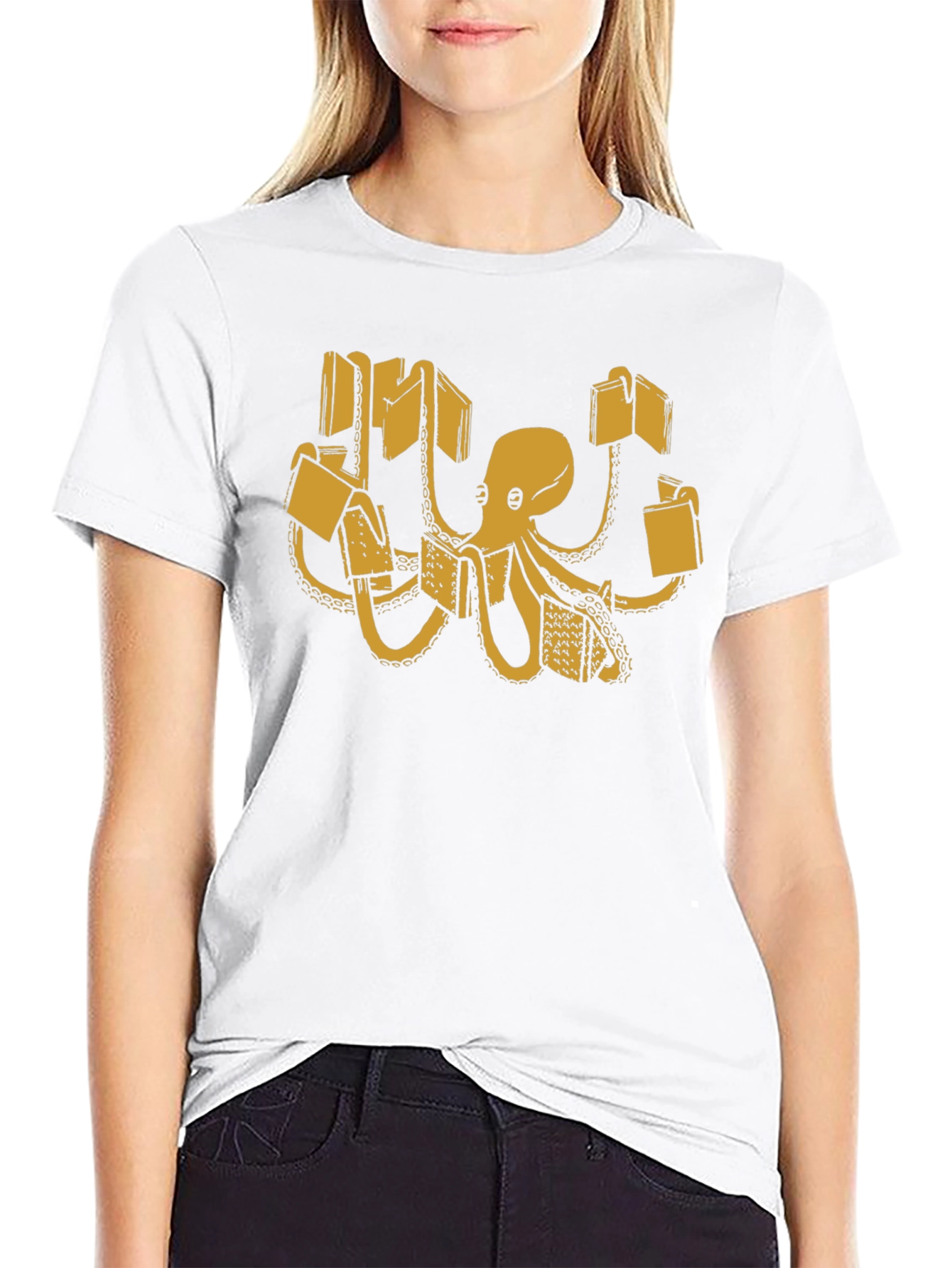 Bookworm Octopus Graphic Tee