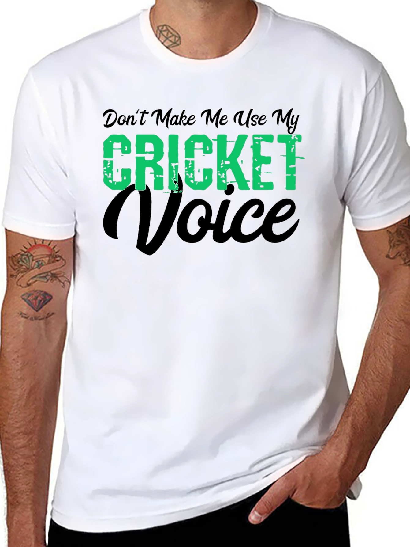 Cricket Voice T-Shirt - Funny Cricket Fan Tee
