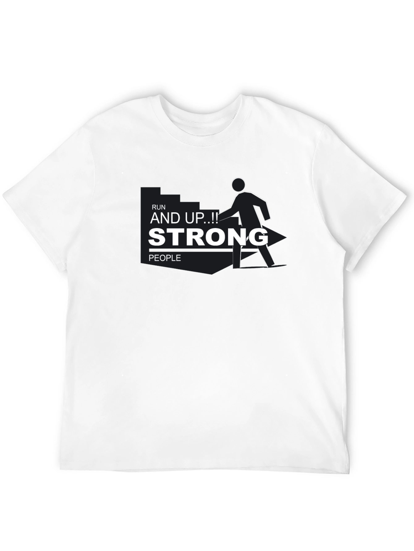 Run Strong Graphic Tee - Black