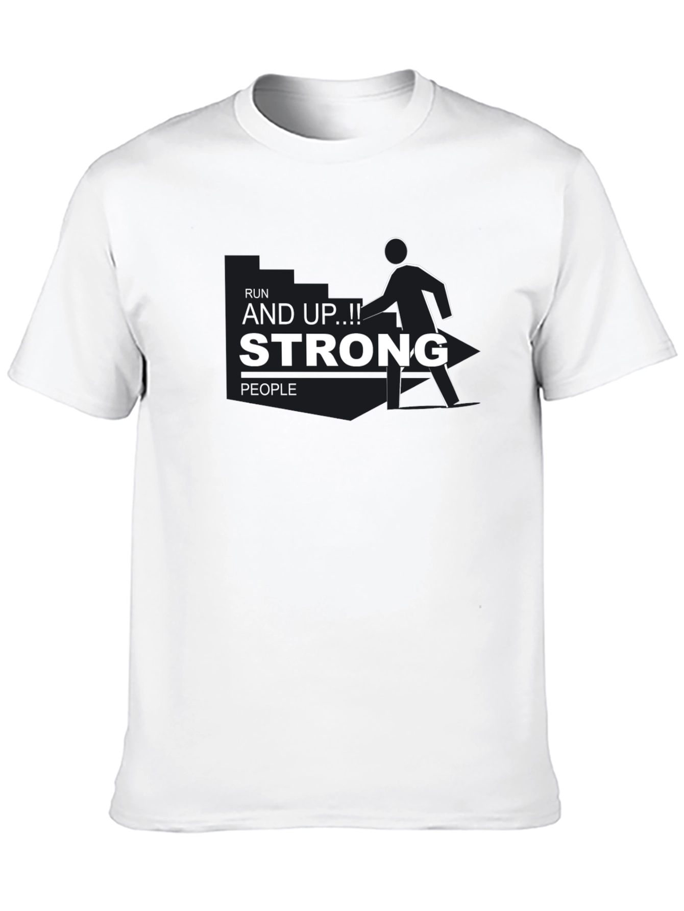 Run Strong Graphic Tee - Black