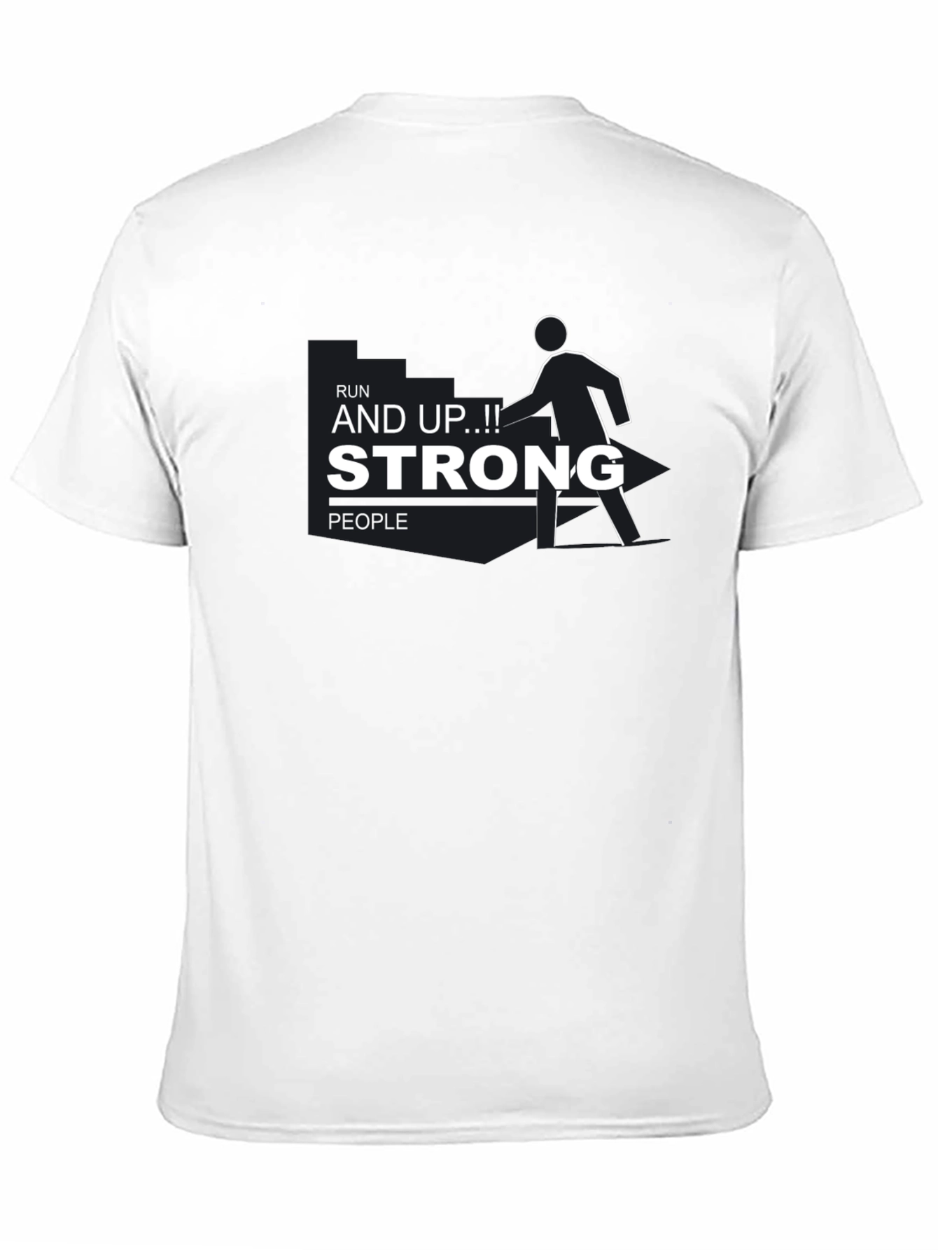 Run Strong Graphic Tee - Black
