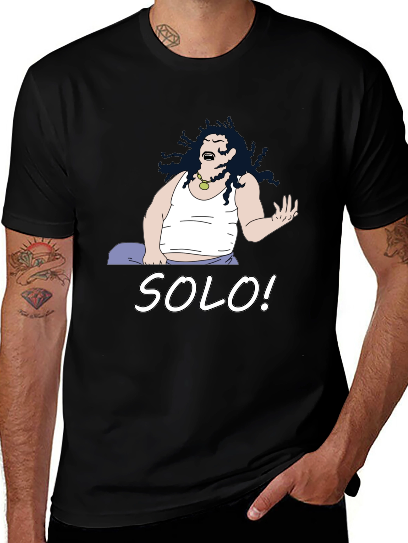Solo! Cartoon Graphic T-Shirt
