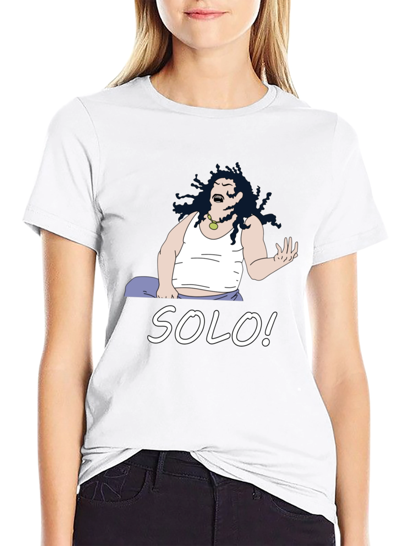 Solo! Cartoon Graphic T-Shirt