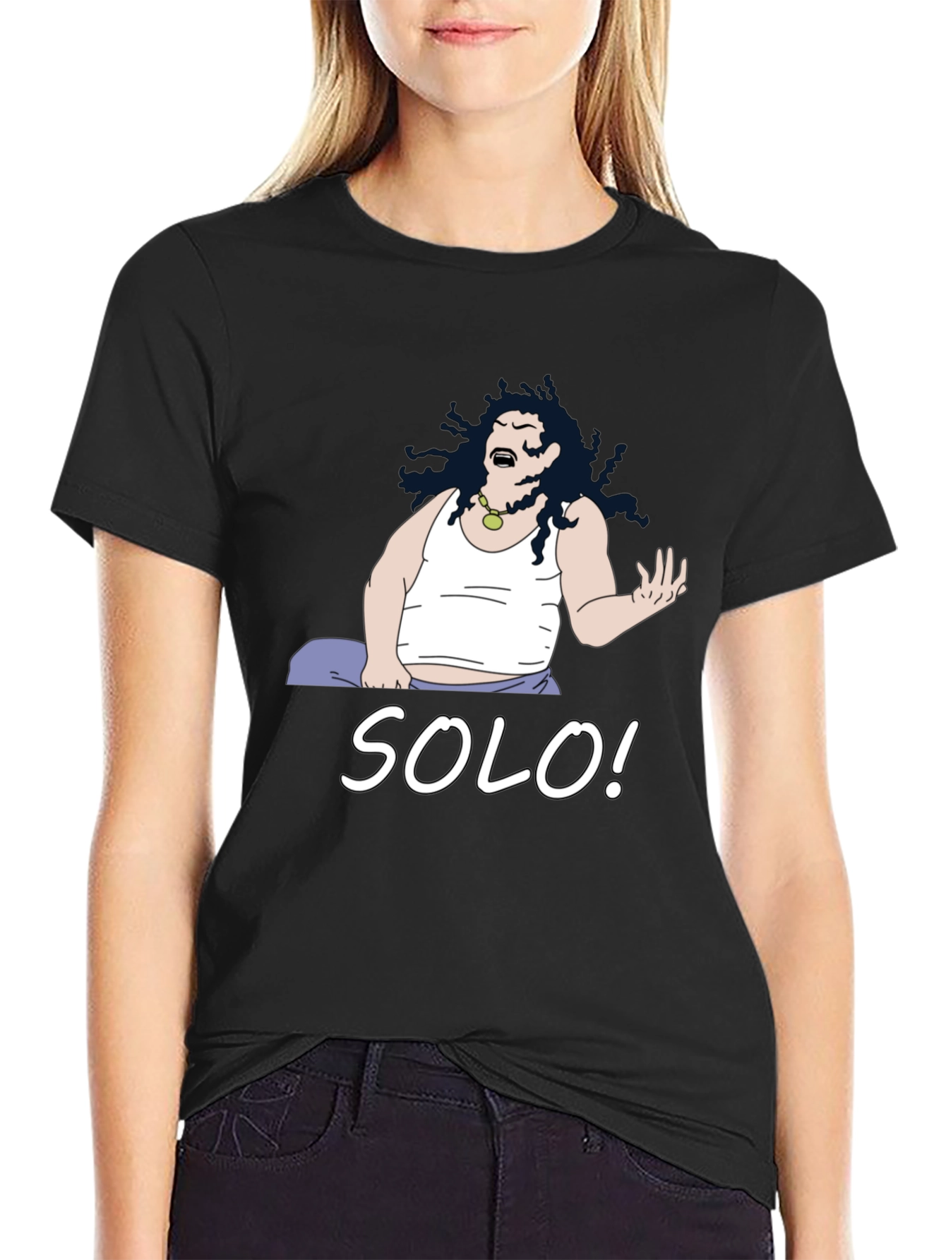 Solo! Cartoon Graphic T-Shirt